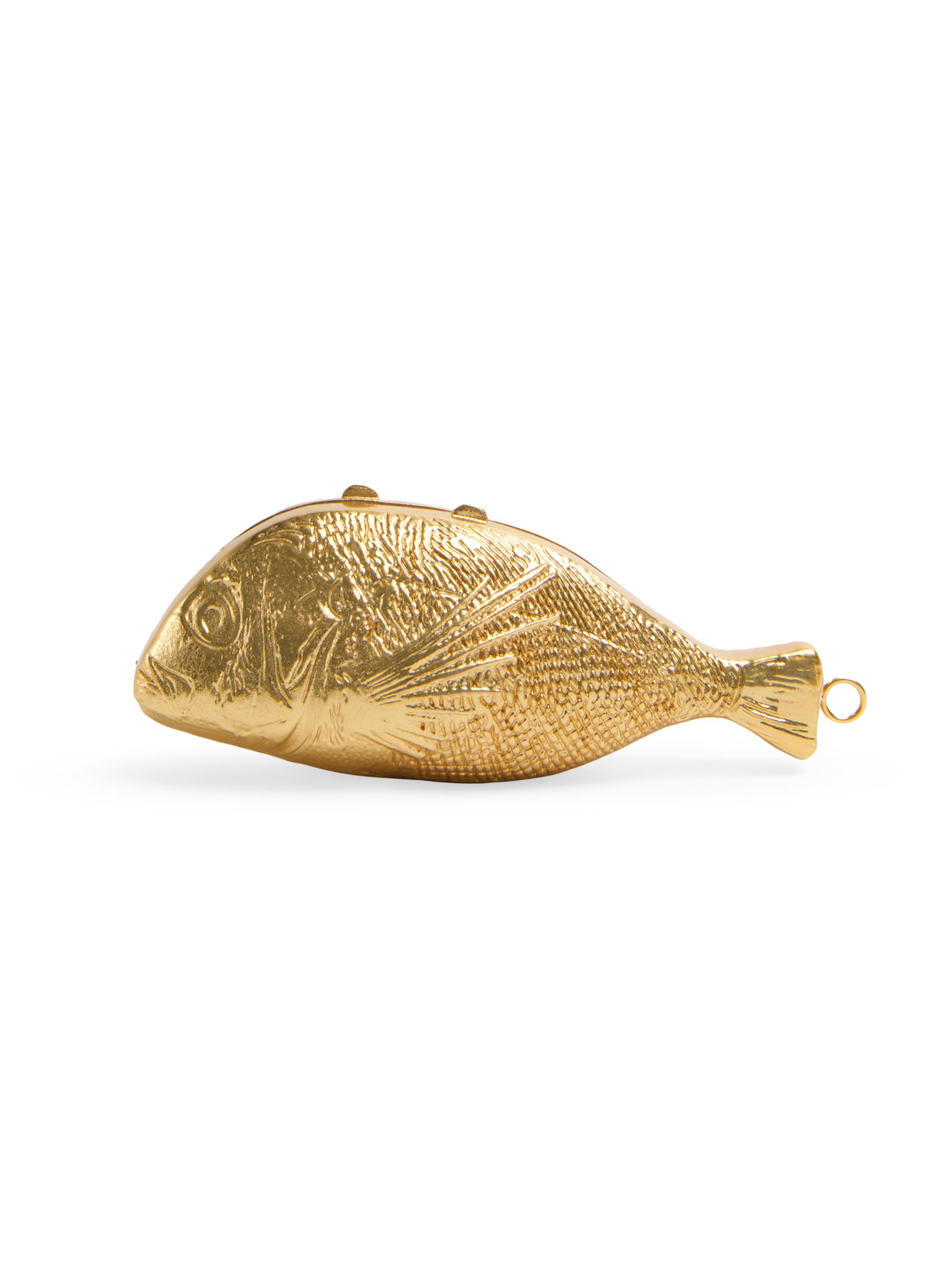 SIMKHAI Women's Splash Fish-Shaped Minaudière - Gold
