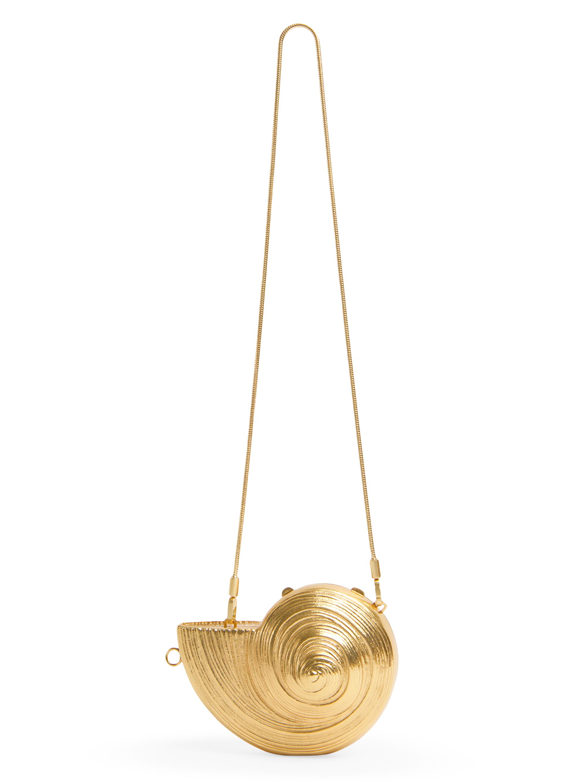 SIMKHAI Women's Marion Metal Shell Crossbody Clutch - Gold | Thumbnail 5