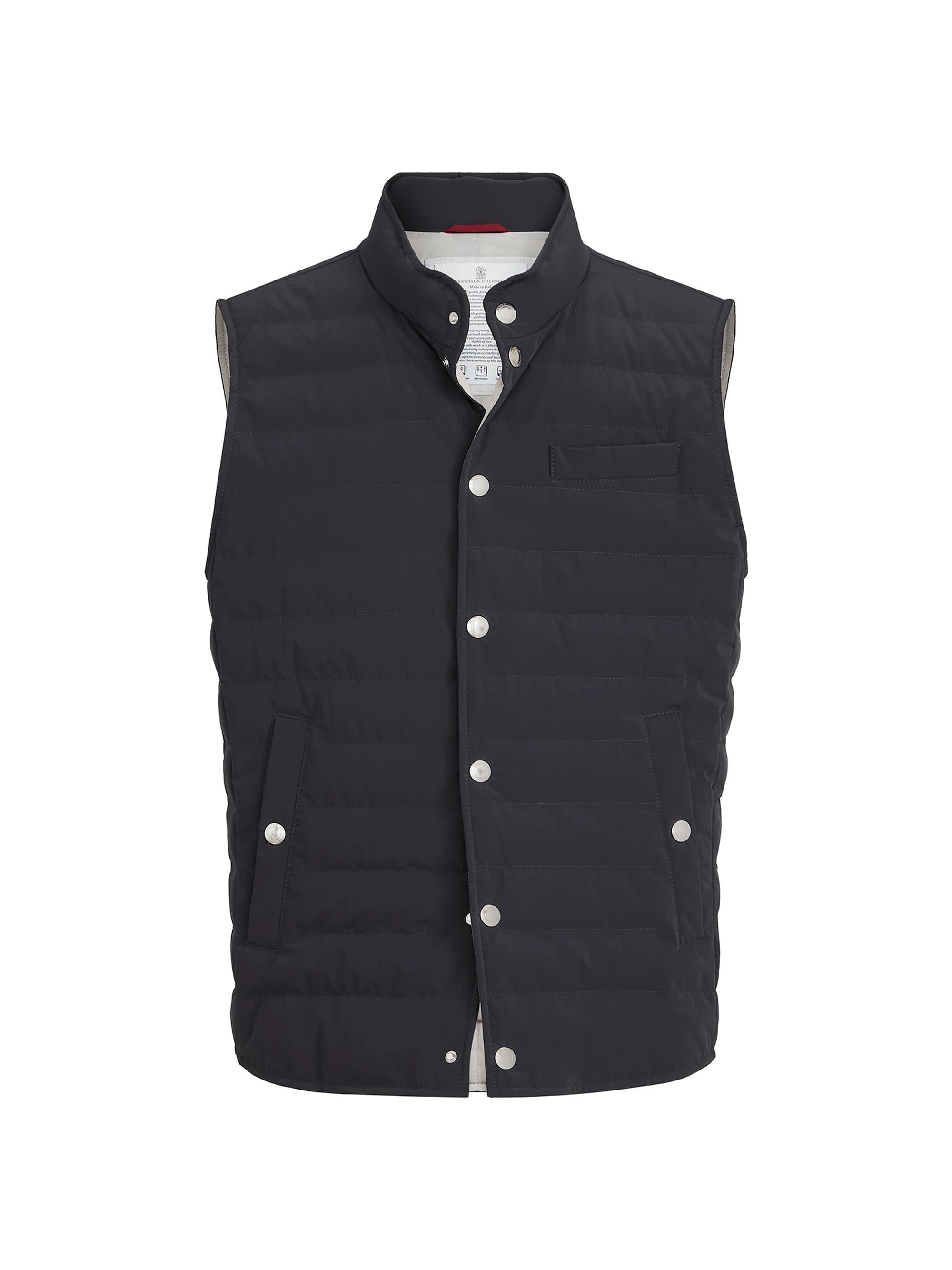 Brunello Cucinelli Bonded Nylon Down Vest | Saks Fifth Avenue