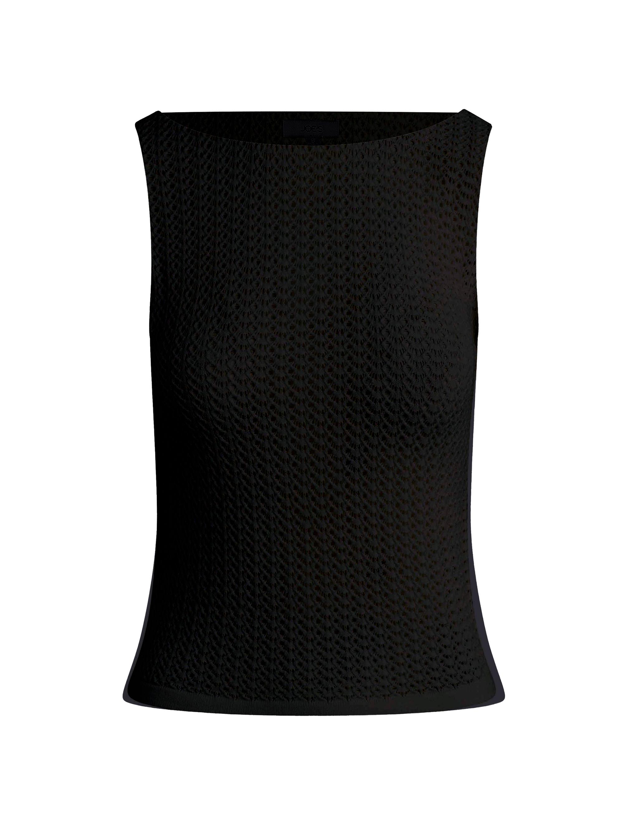 Joe's Jeans Women's Crochet Boatneck Tank - Black | Thumbnail 7