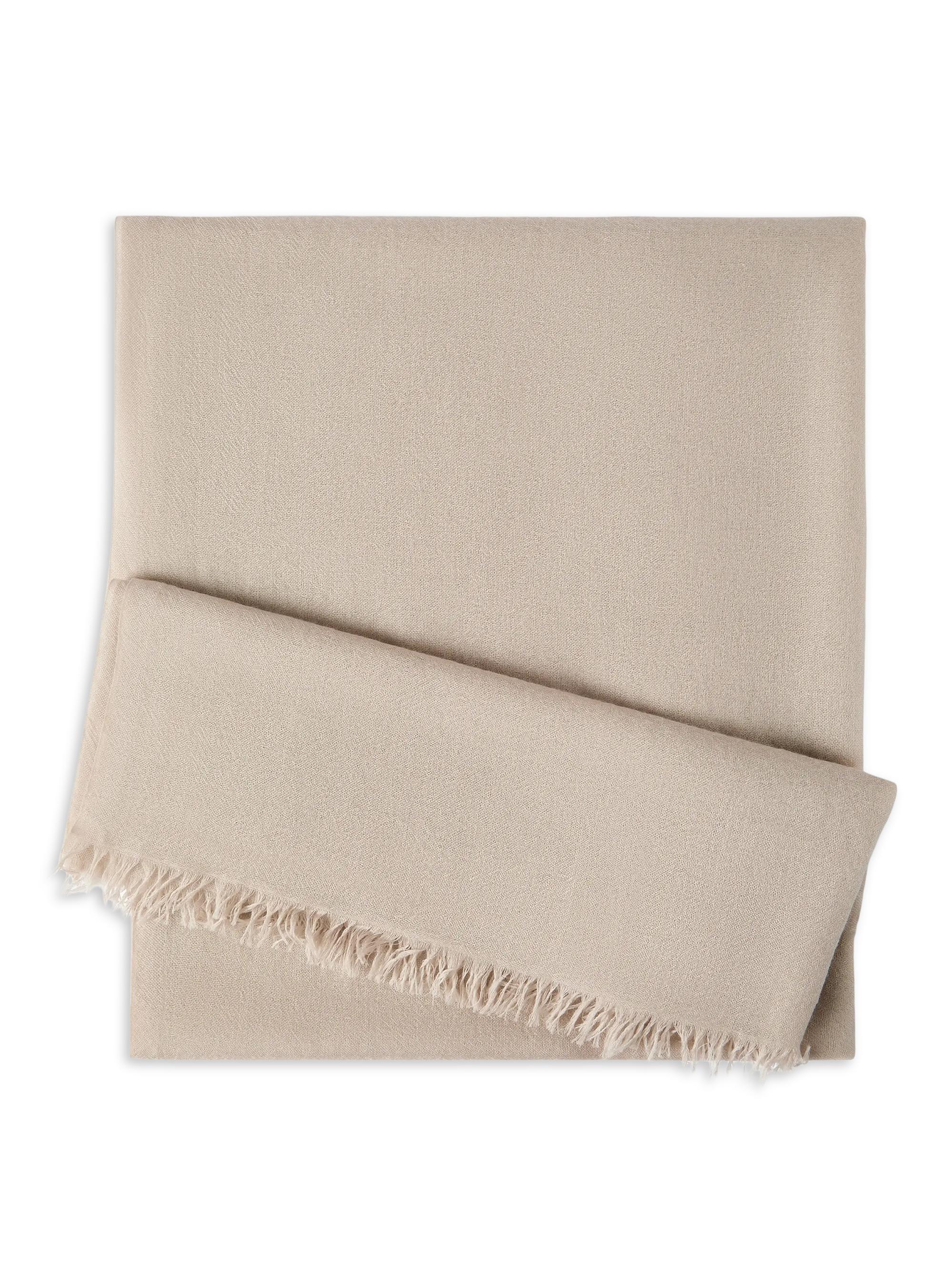 Brunello Cucinelli Women's Cashmere and Silk Scarf - Beige | Thumbnail 5