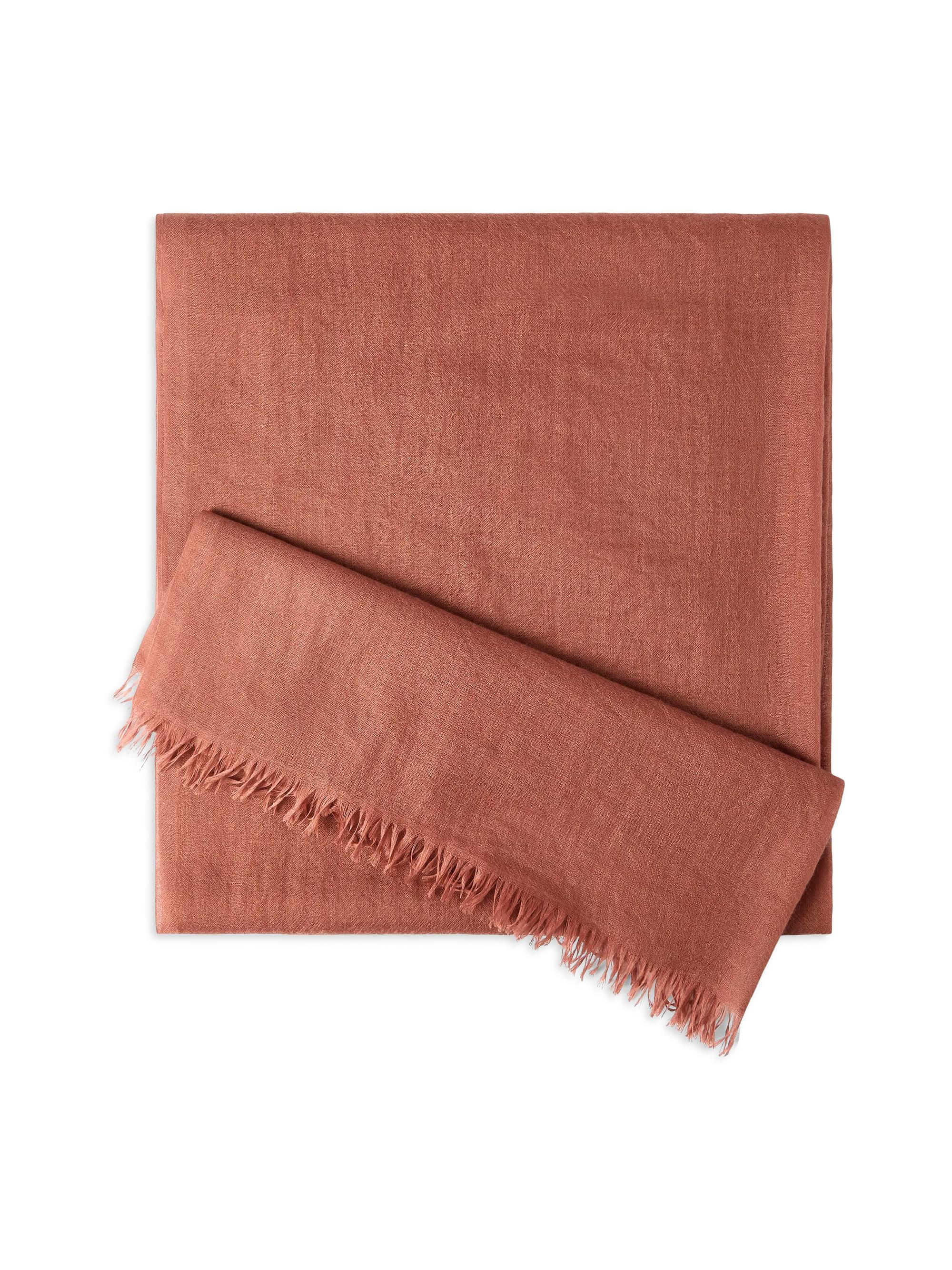 Brunello Cucinelli Women's Cashmere and Silk Scarf - Orange | Thumbnail 5