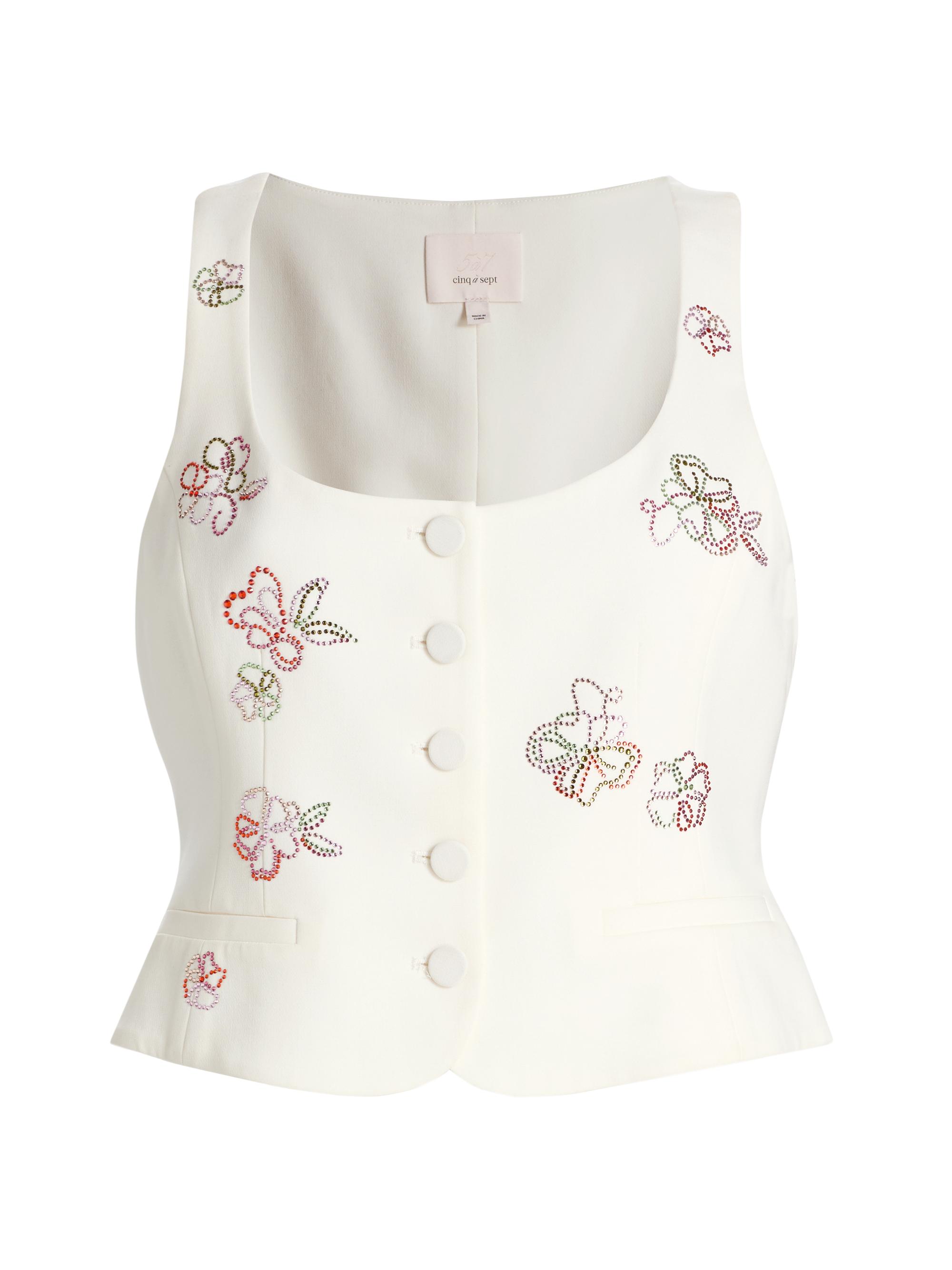 Cinq à Sept Women's Rowena Blooming Linework Top -  Multi