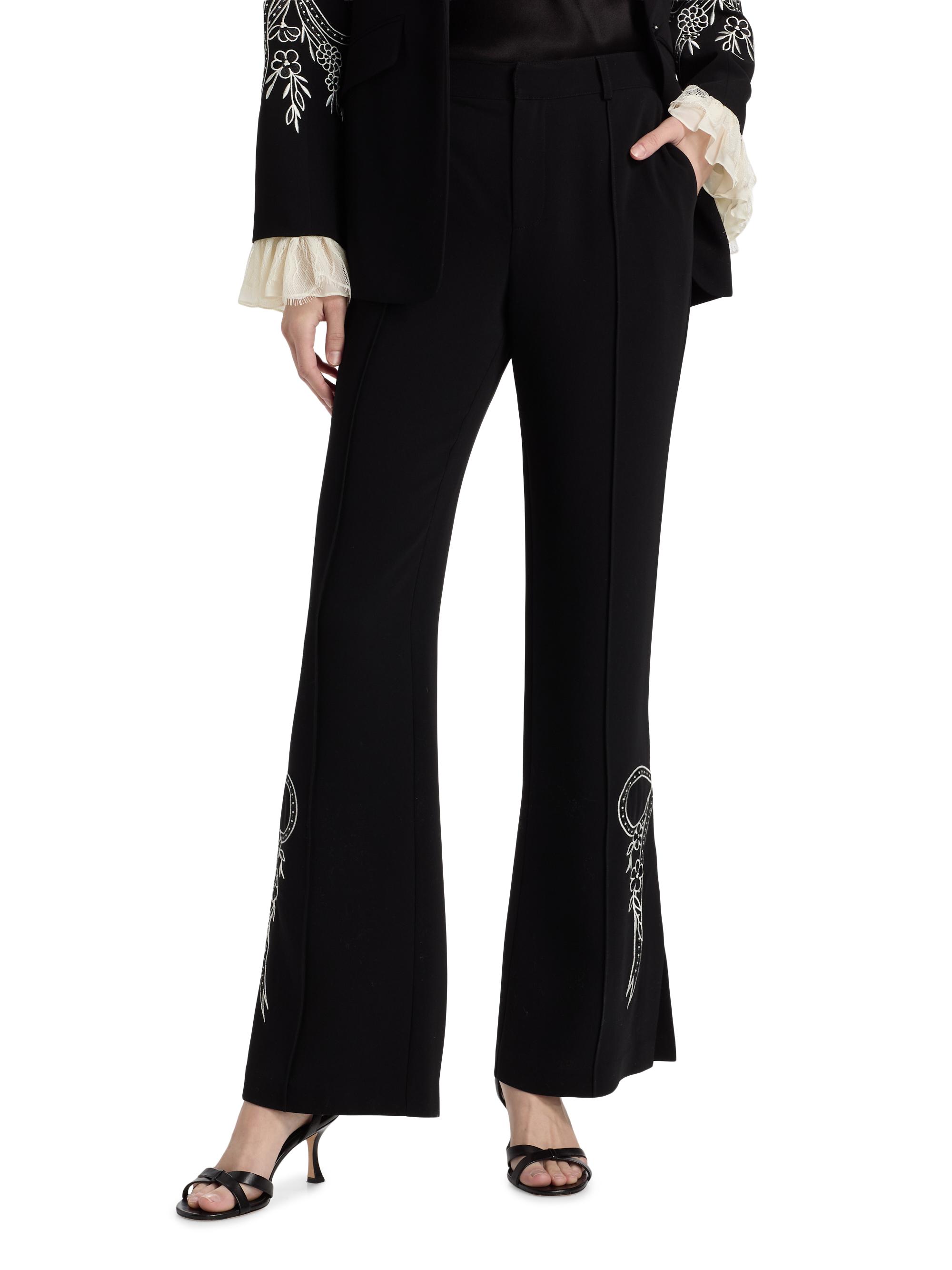 Cinq à Sept Abeline Cascading Ribbon Pants | Saks Fifth Avenue