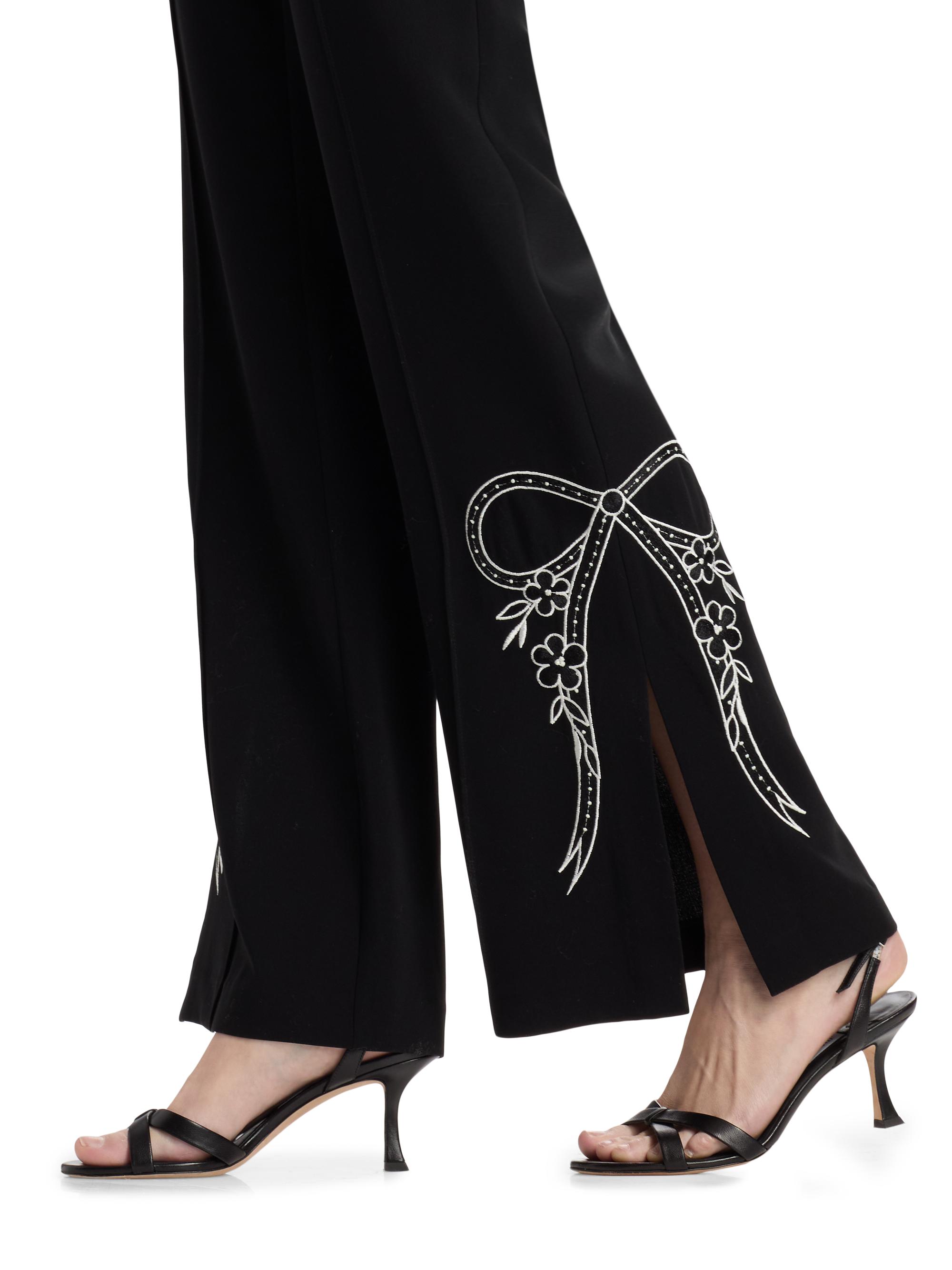 Cinq à Sept Abeline Cascading Ribbon Pants | Saks Fifth Avenue