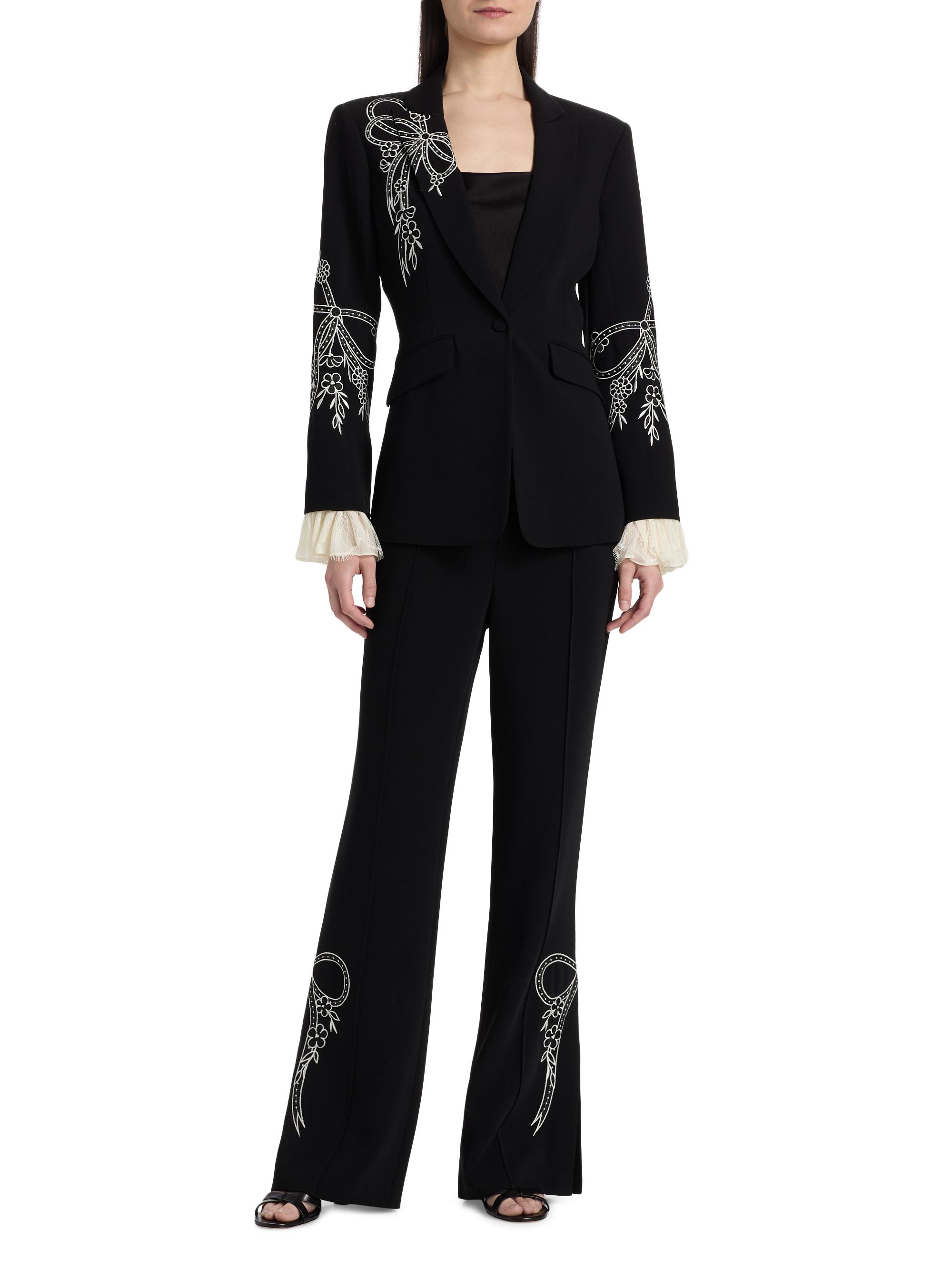 Cinq à Sept Abeline Cascading Ribbon Pants | Saks Fifth Avenue