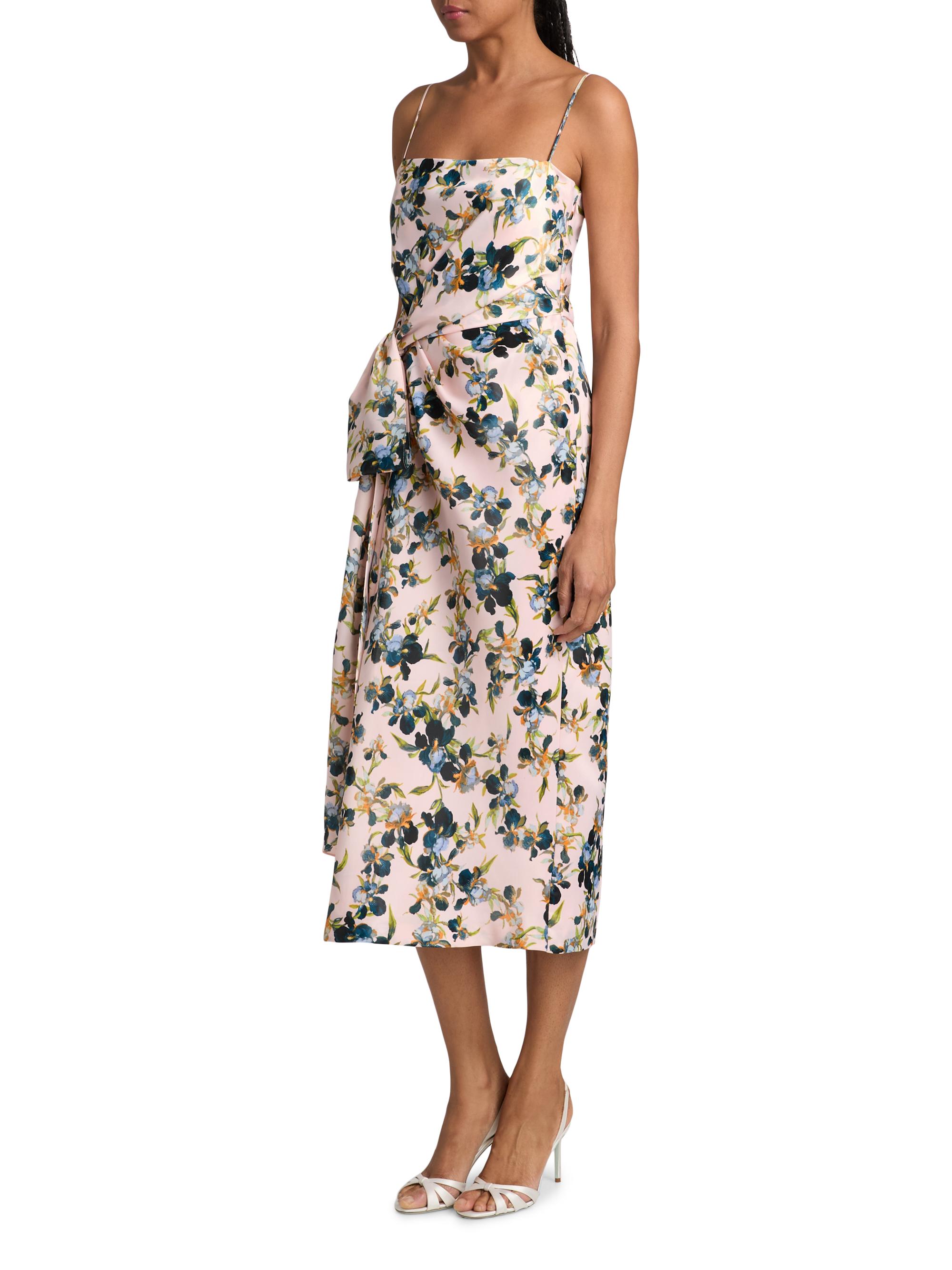 Cinq à Sept Tilsa Trailing Iris Draped Cocktail Dress | Saks Fifth