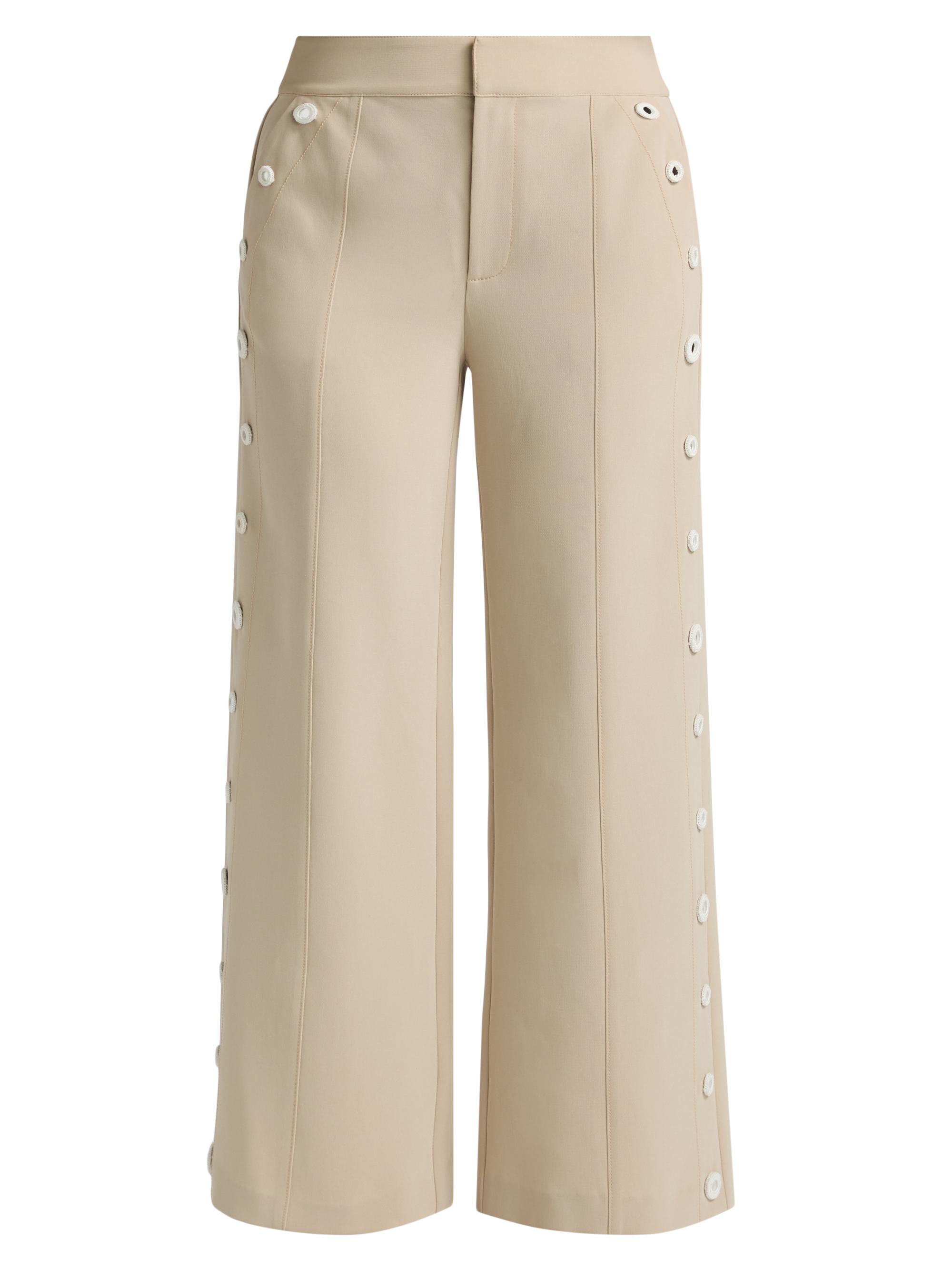 Cinq à Sept Women's Gilliana Crochet Mirrors Crop Pants - Khaki