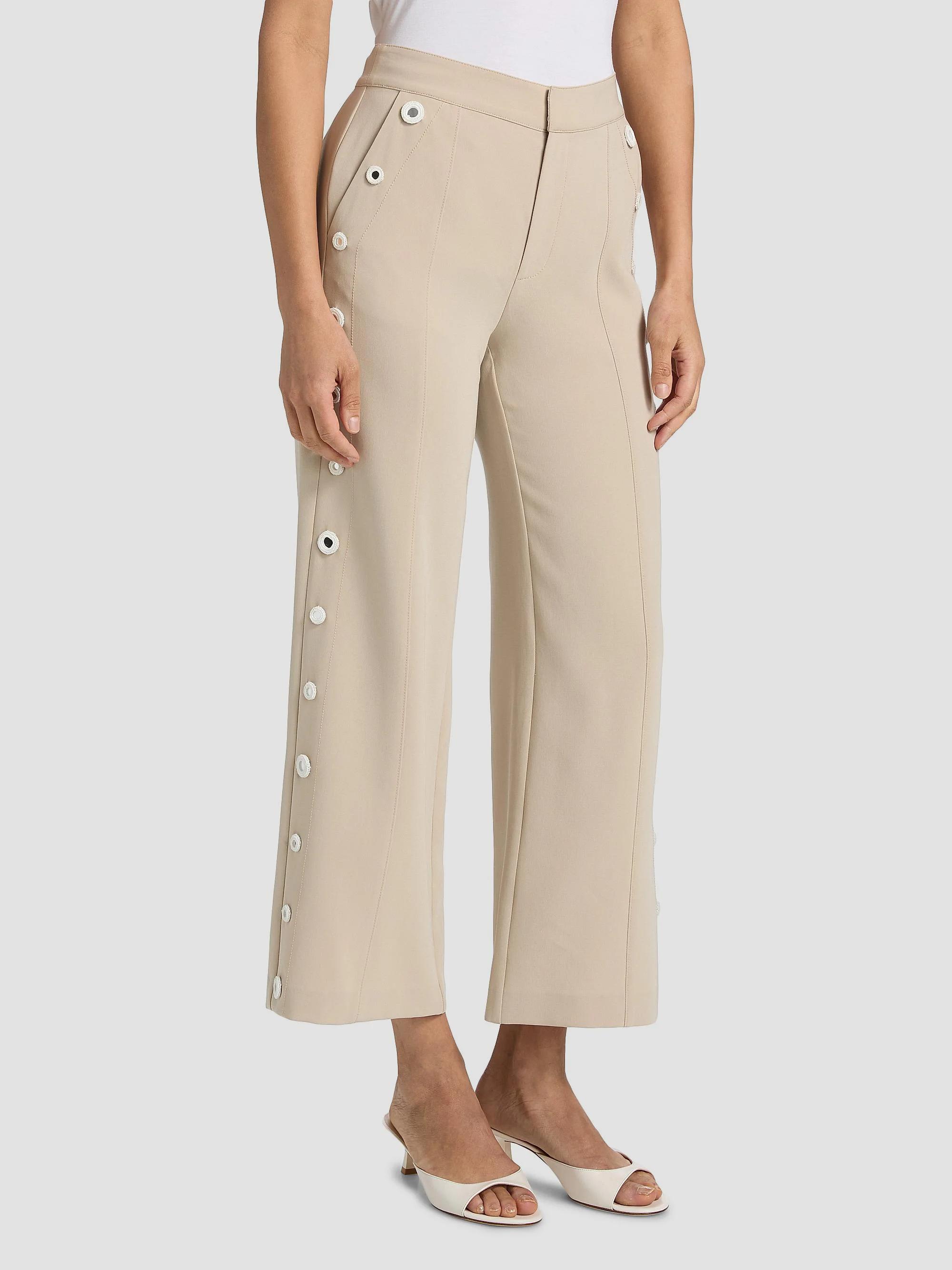 Cinq à Sept Gilliana Crochet Mirrors Crop Pants | Saks Fifth Avenue