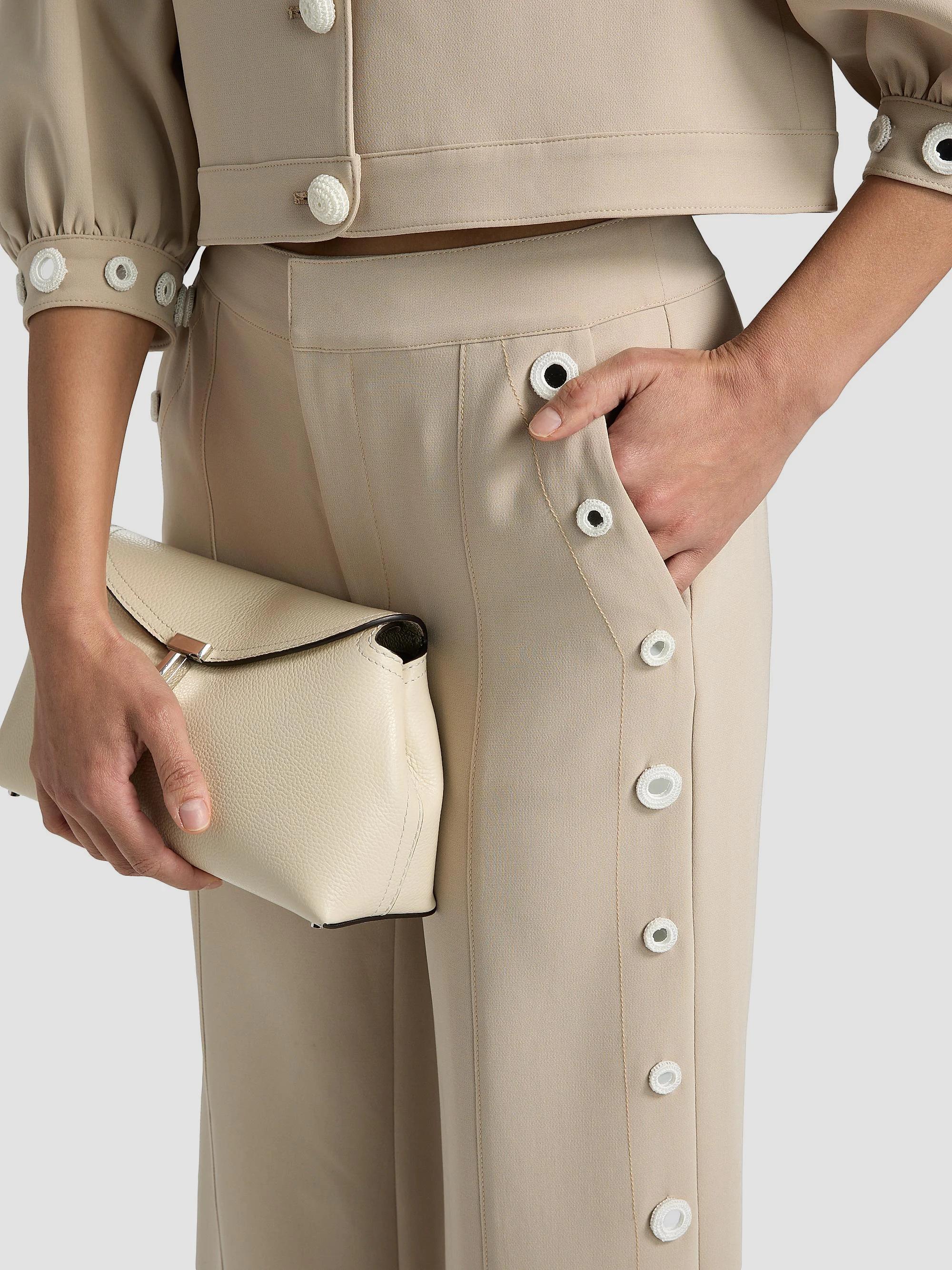 Cinq à Sept Gilliana Crochet Mirrors Crop Pants | Saks Fifth Avenue
