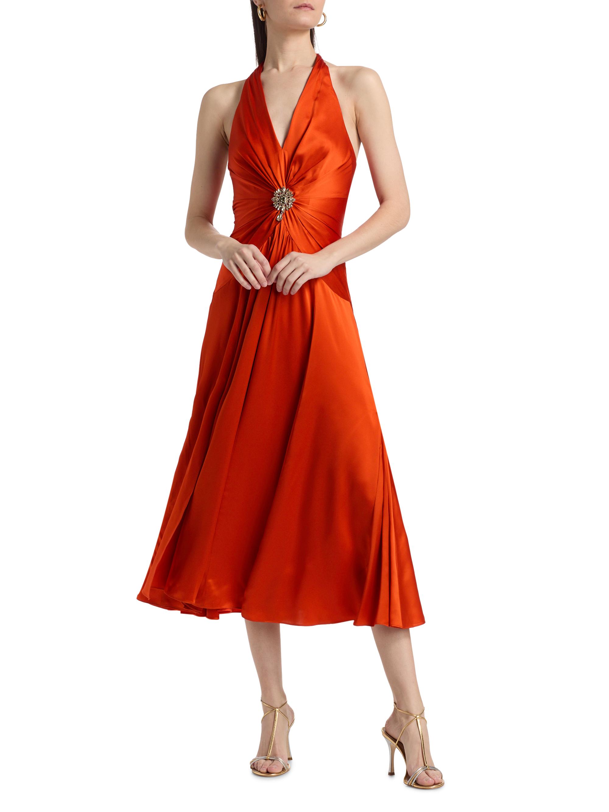 cinq a sept halter dress Cinq  Sept Halter Twist Gown  MOTHER OF