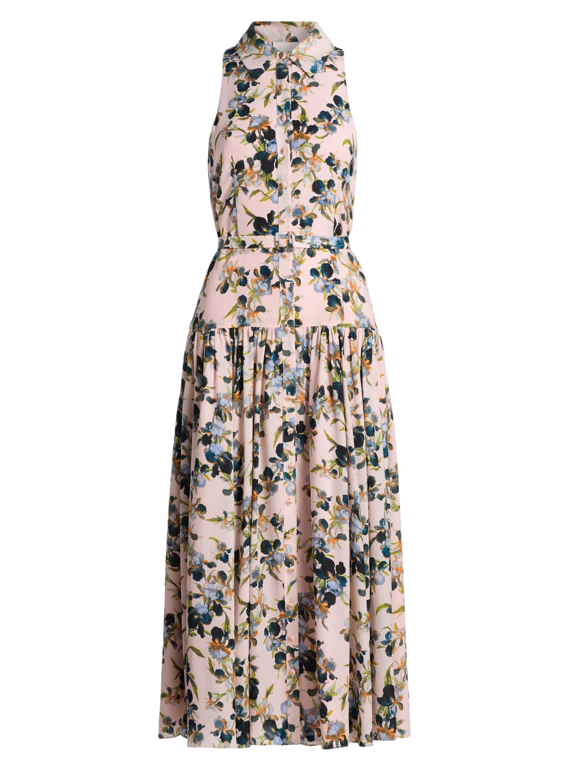 Cinq à Sept Trailing Iris Sarai Floral A-Line Midi-Shirtdress | Saks ...