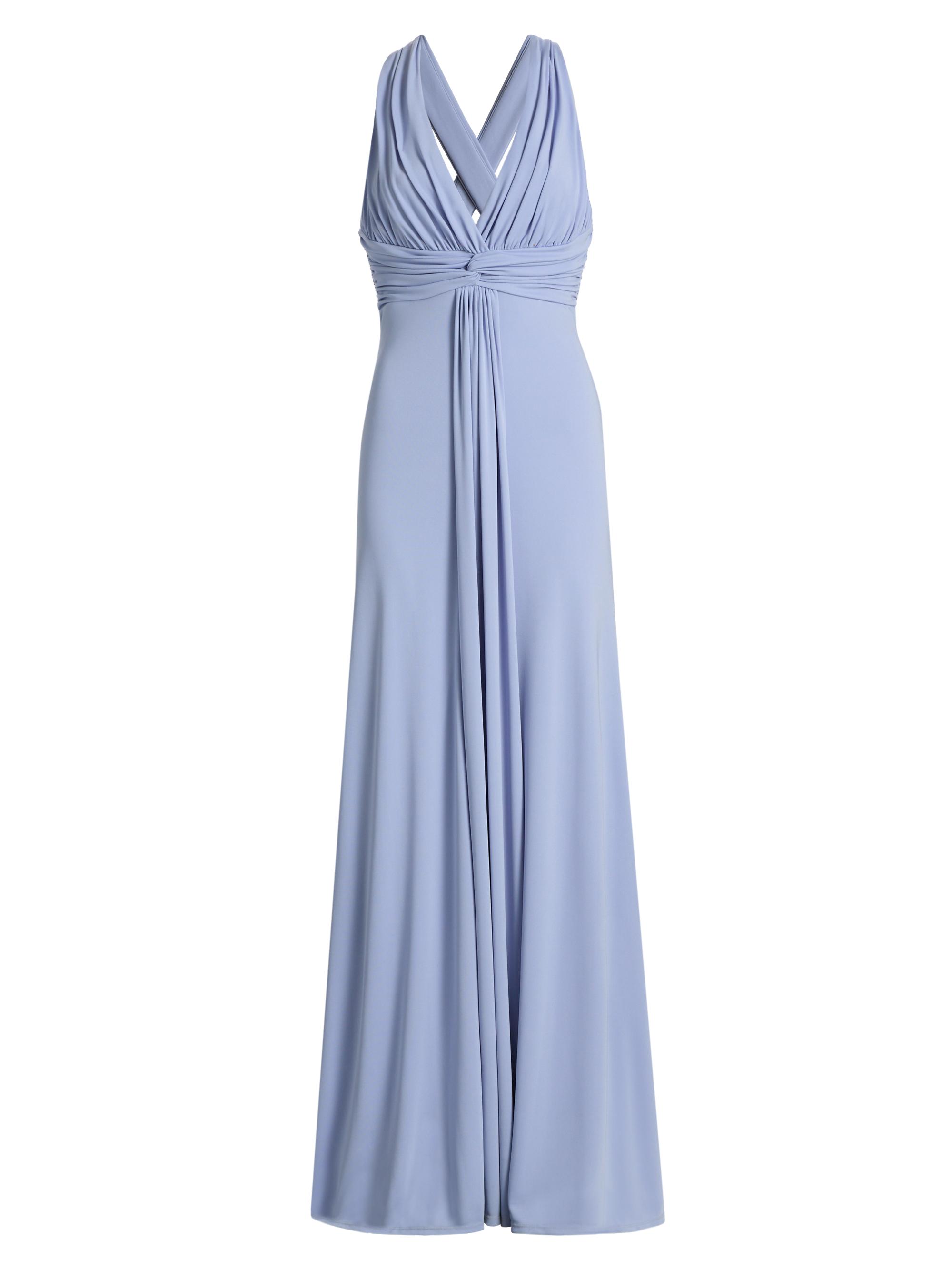 Cinq à Sept Women's Gertie Pleated A-Line Gown - Twilight Mist