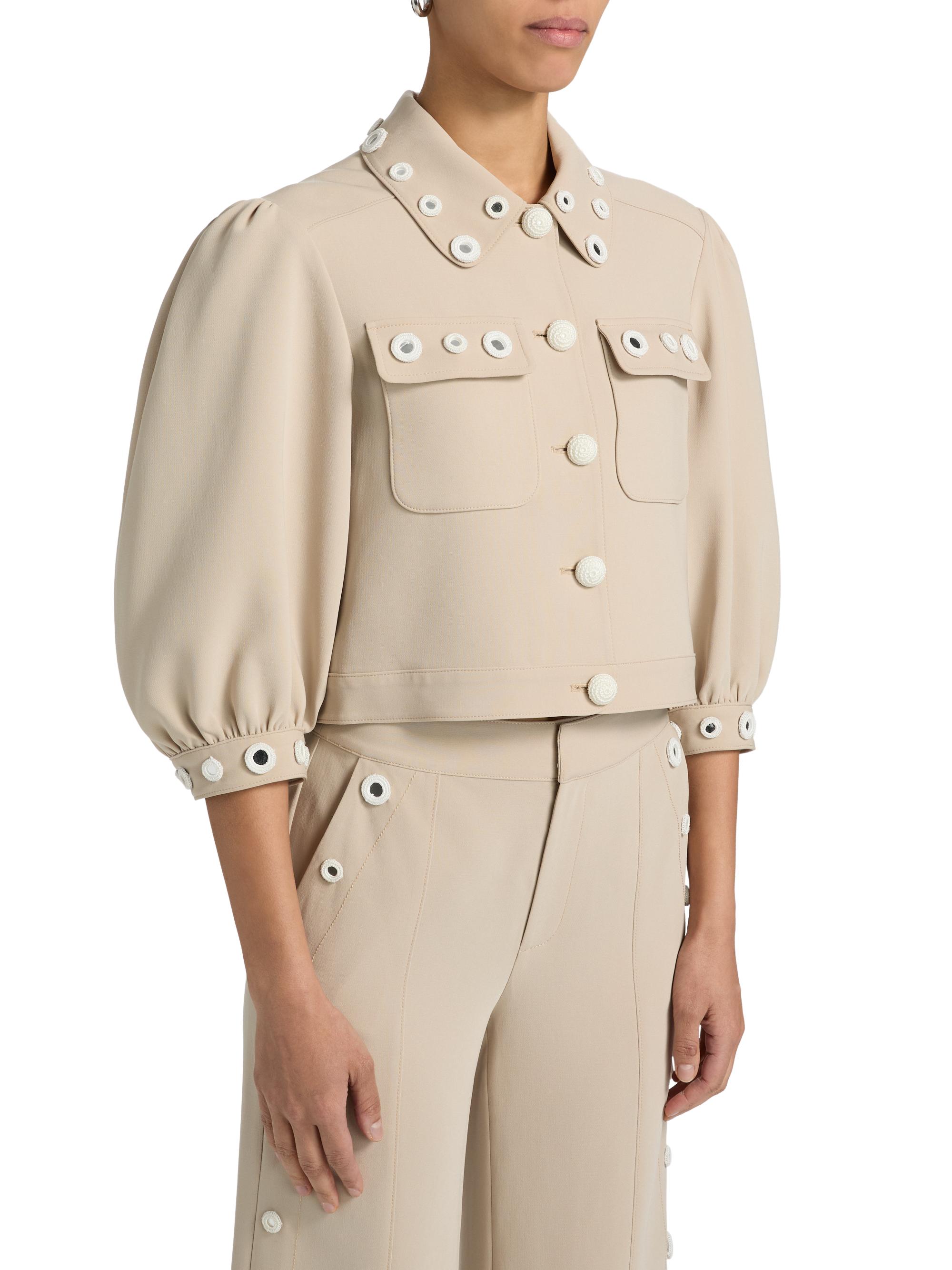 Cinq à Sept Gilliana Crochet Mirrors Crop Jacket | Saks Fifth Avenue