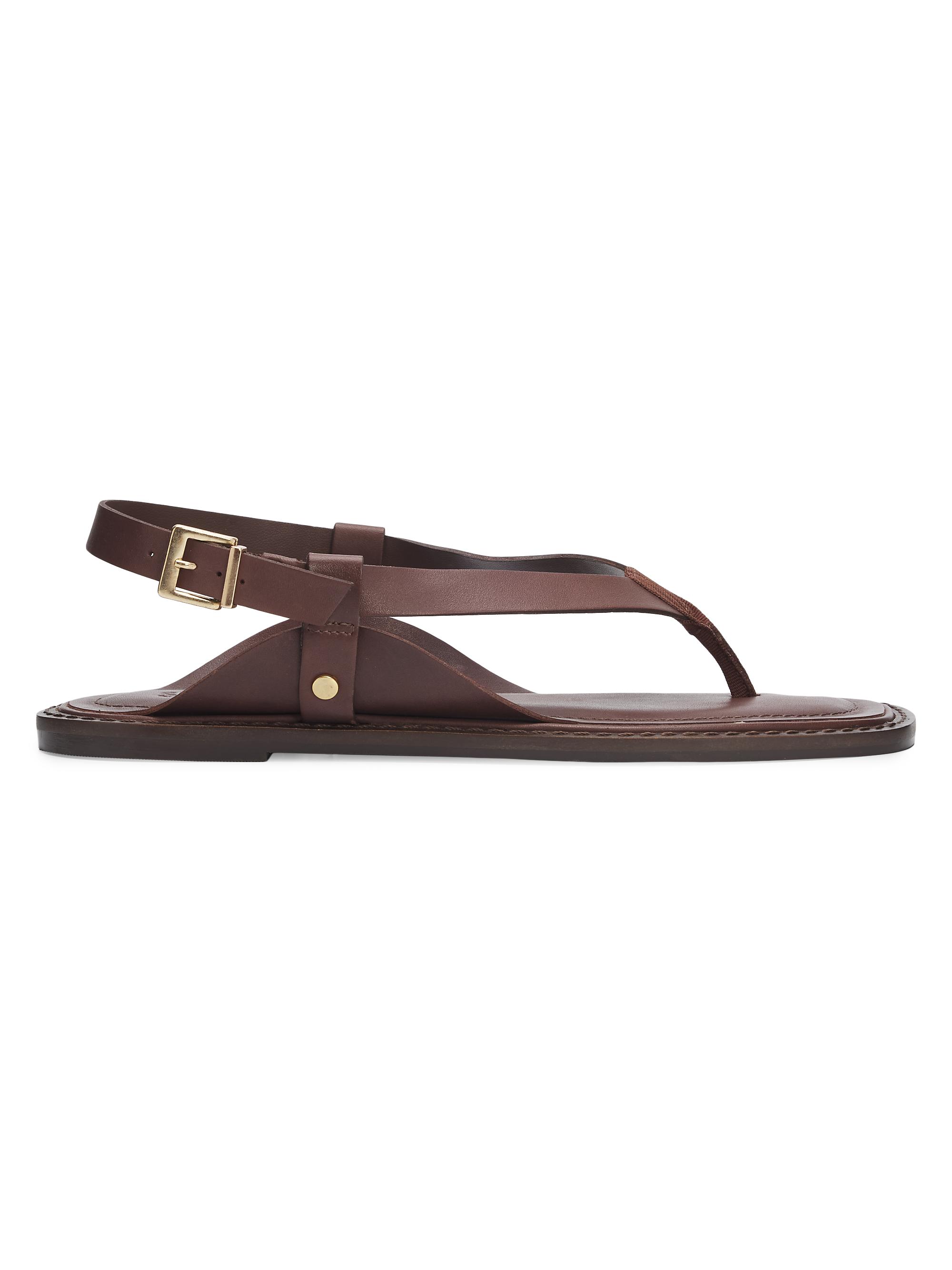 Schutz Women's Lorraine 25MM Leather Sandals - Root Brown | Thumbnail 7