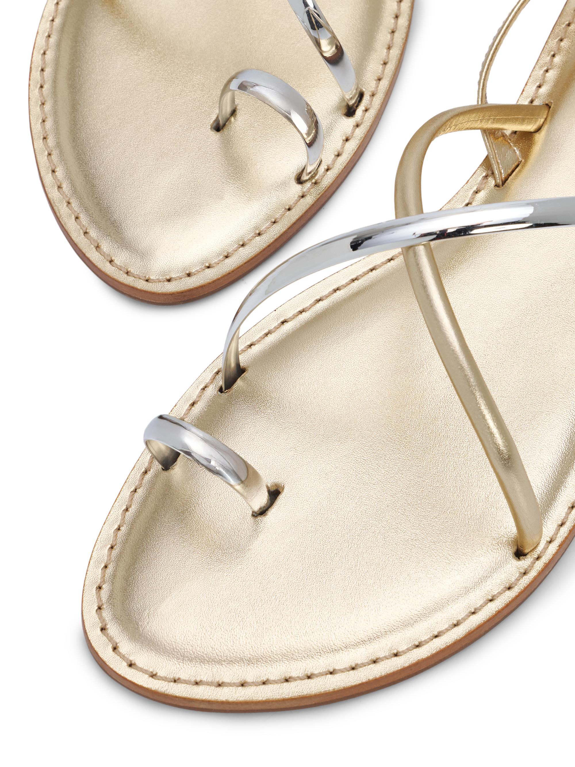 Schutz Valeria Leather Flat Sandals | Saks Fifth Avenue