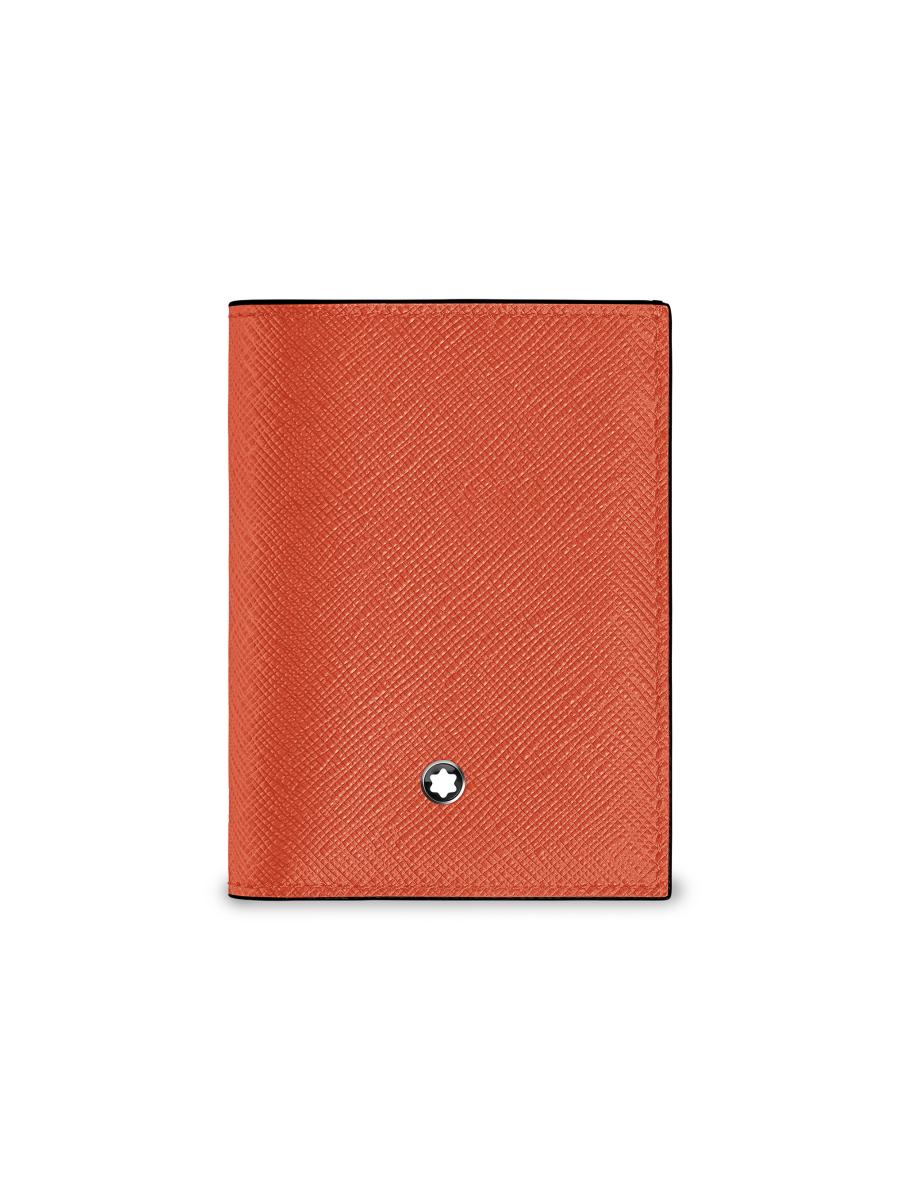 Montblanc Men's Sartorial Leather Mini Wallet In Orange