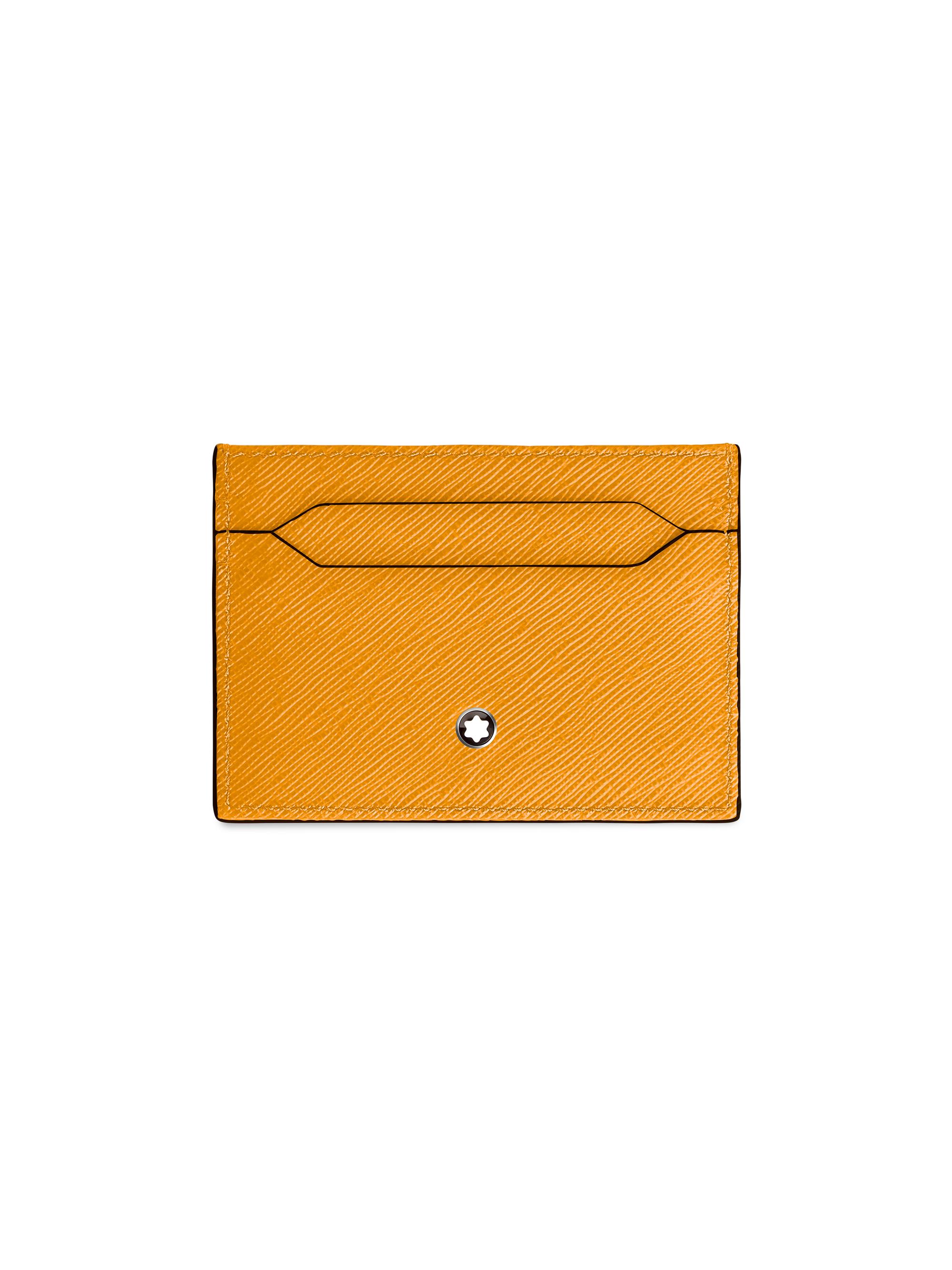 Montblanc Men's Sartorial Leather Card Holder - Yellow