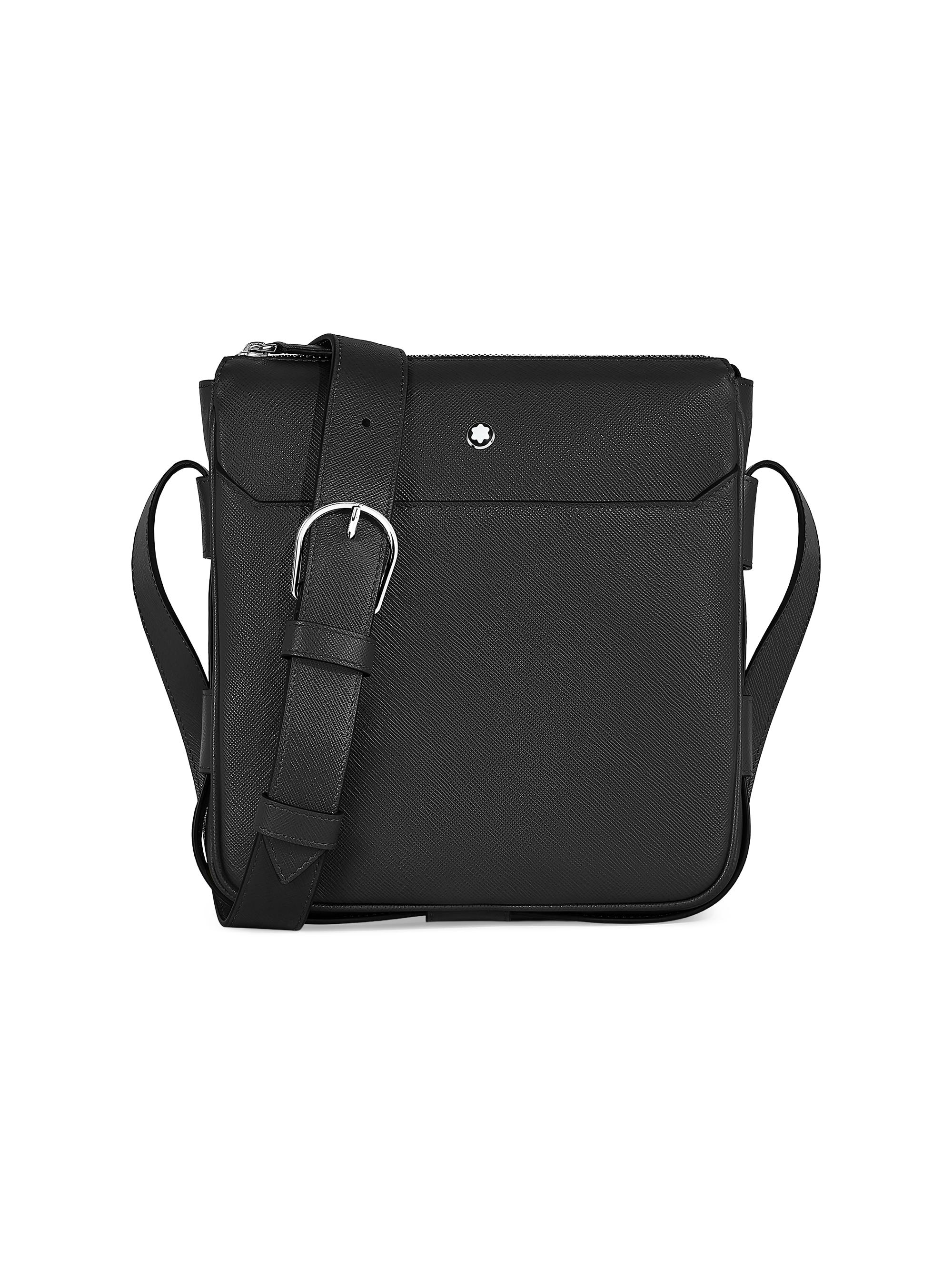 Montblanc Men's Sartorial Leather Crossbody Bag - Black