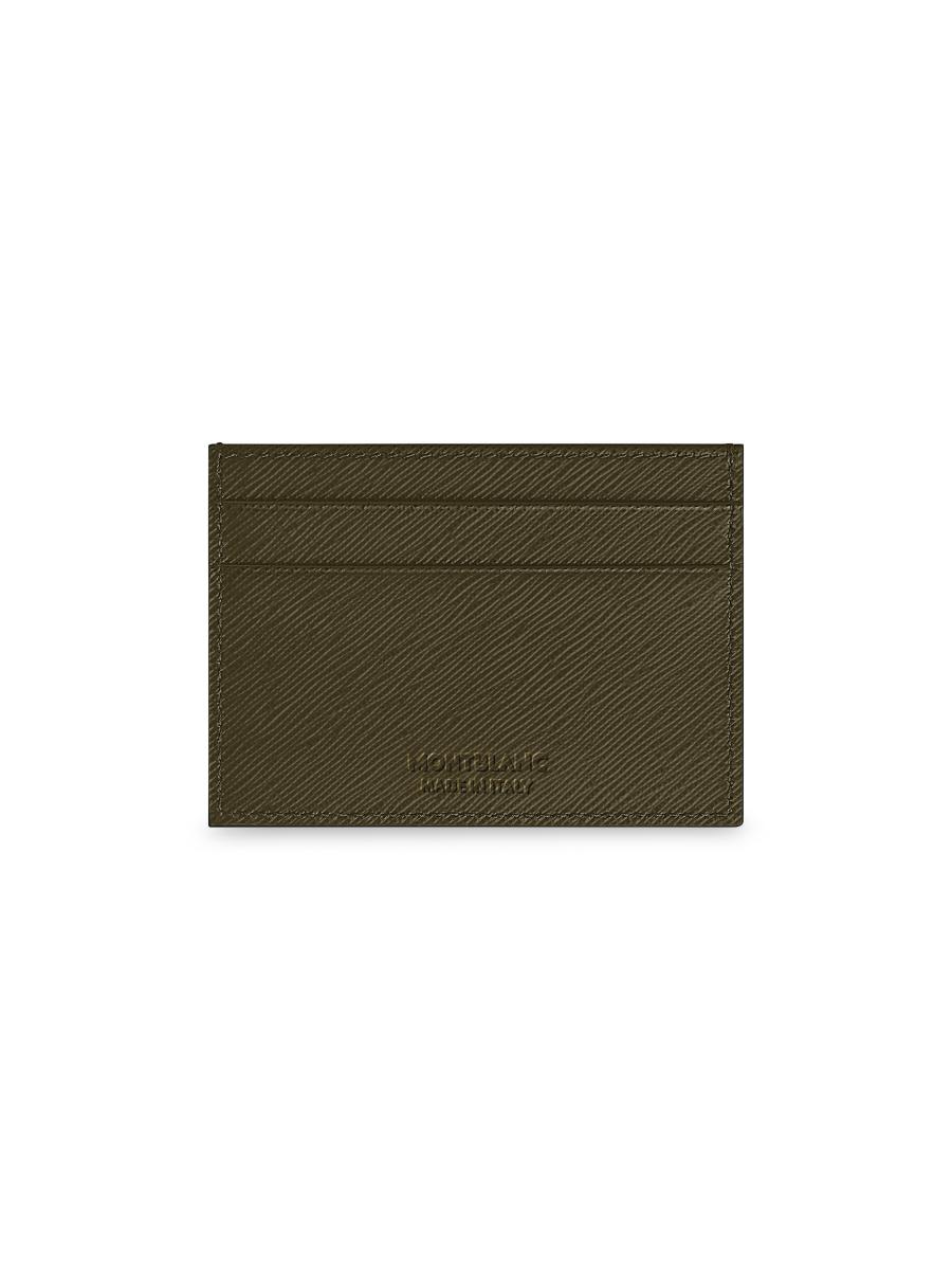 Montblanc Men's Sartorial Leather Card Holder In Green