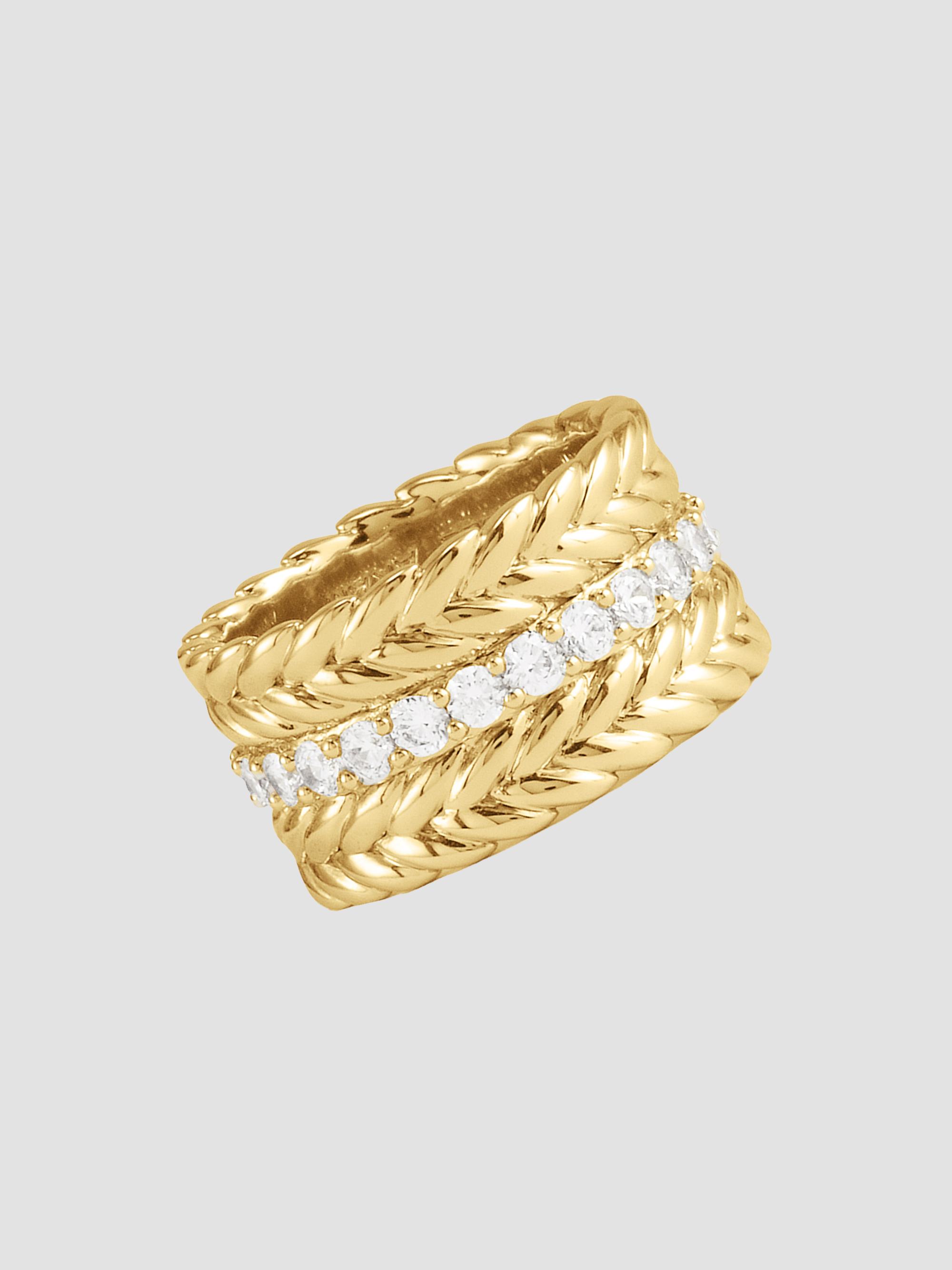 Anabel Aram Women's Cheval 18K-Gold-Plated & Cubic Zirconia Ring - Gold - Size 8