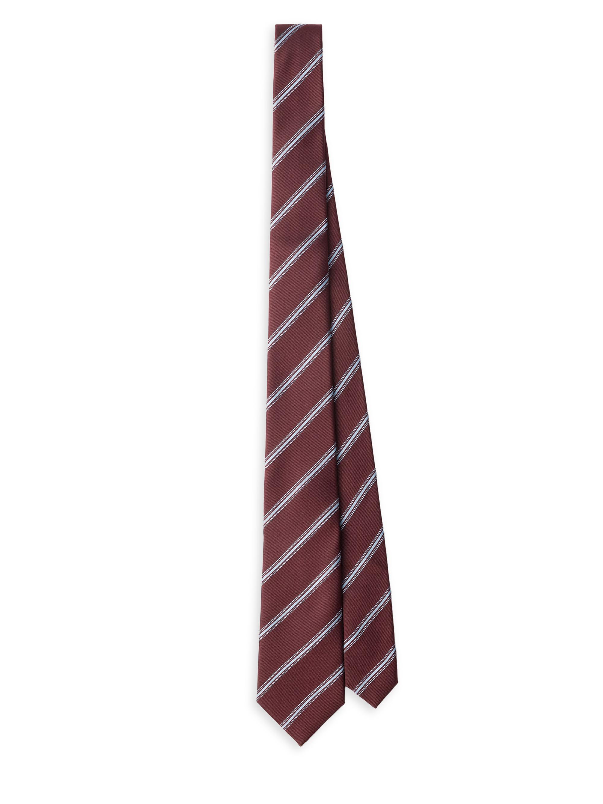 Prada Men's Silk Tie - Dark Red