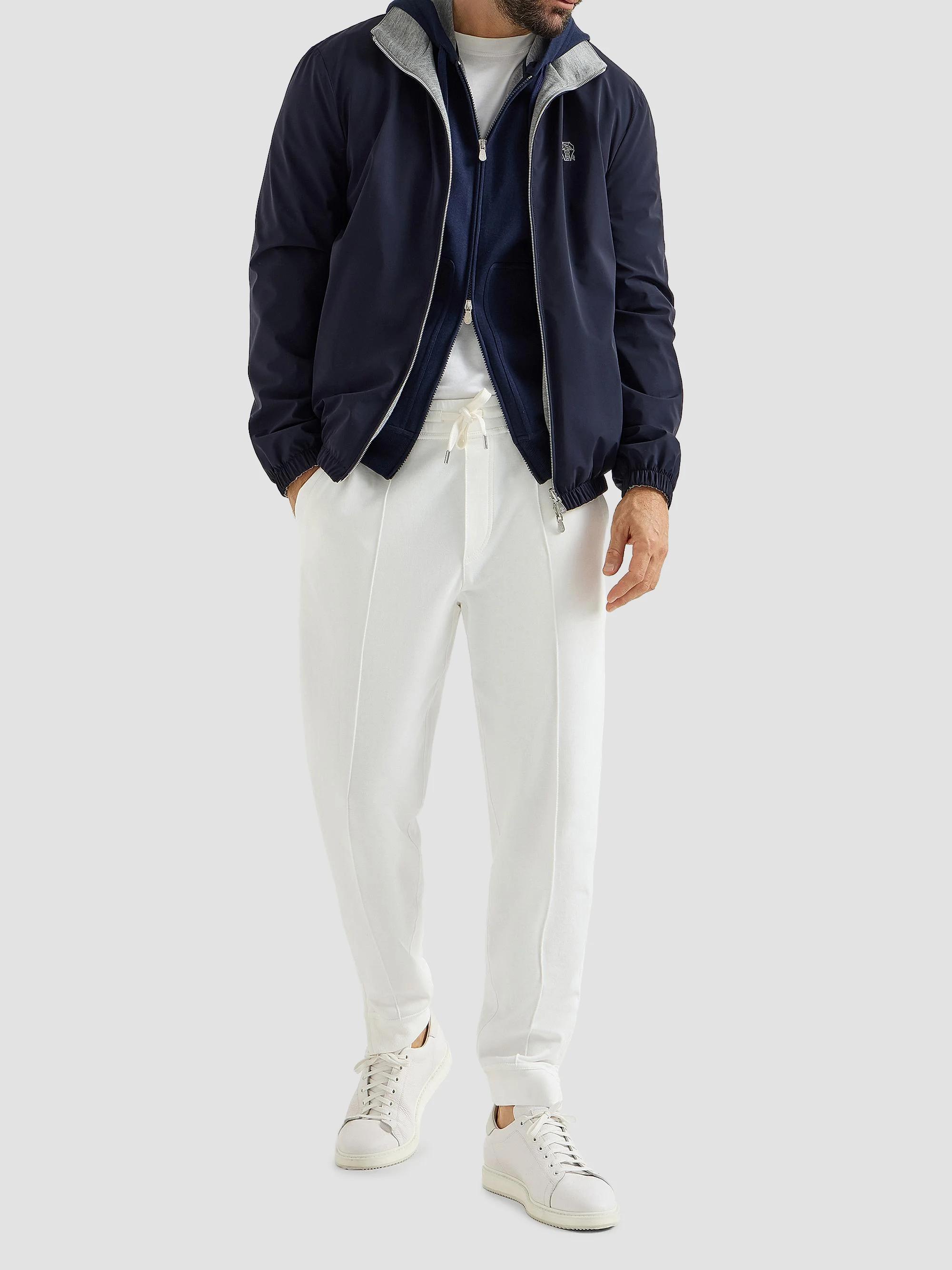 Brunello Cucinelli Cotton, Cashmere and Silk French Terry Double