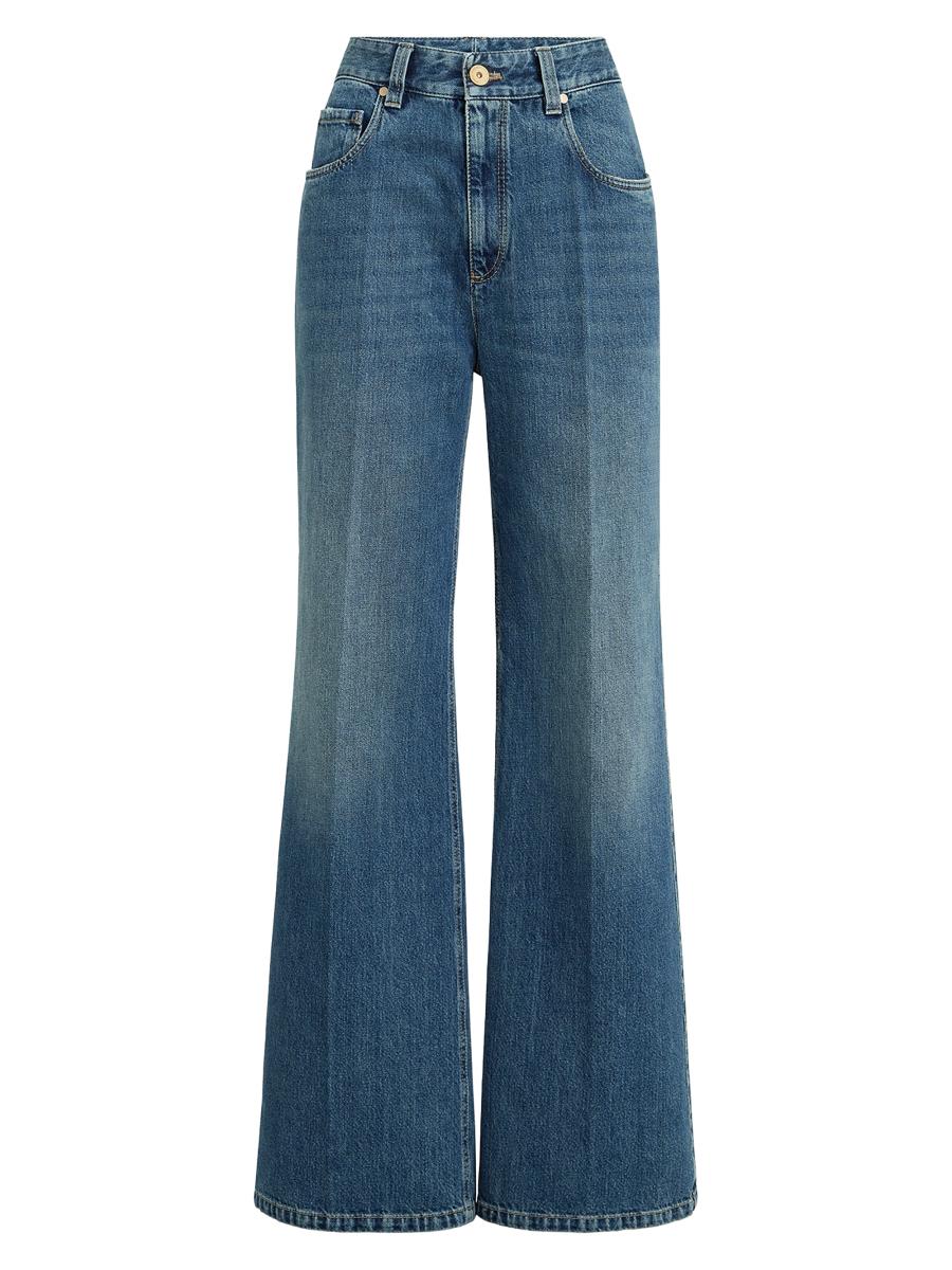 Brunello Cucinelli Authentic Denim Contemporary Loose Trousers