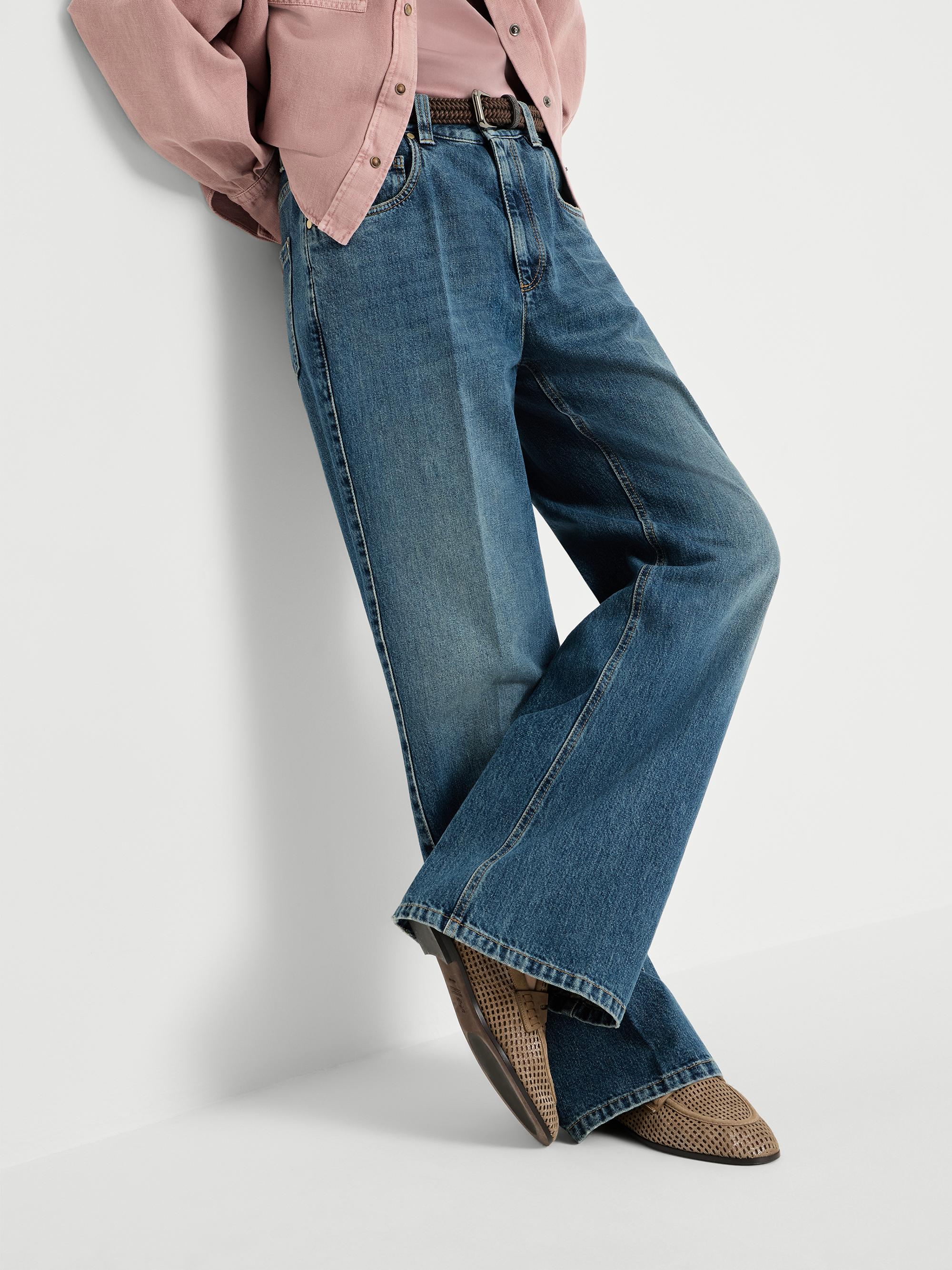 Brunello Cucinelli Authentic Denim Contemporary Loose Trousers