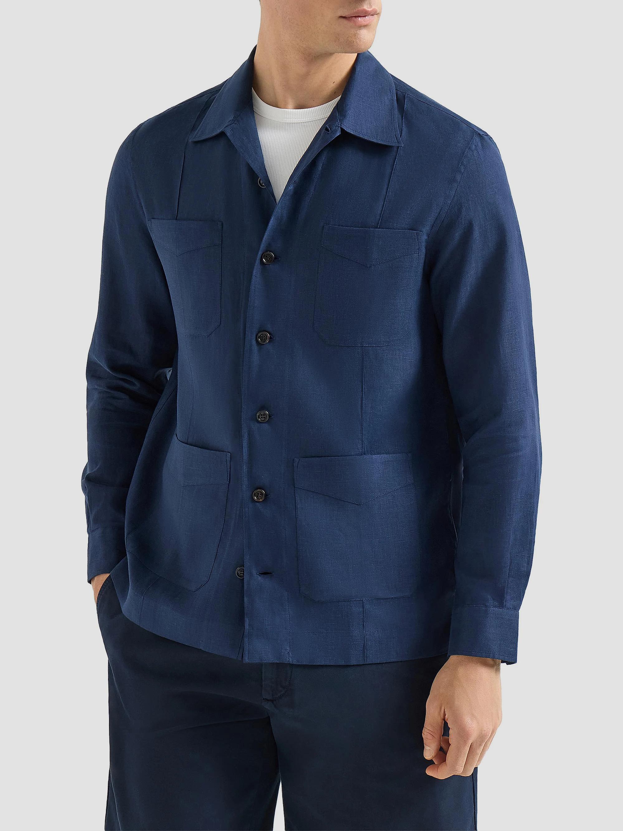 Brunello Cucinelli Linen Easy Fit Guayabera Shirt | Saks Fifth Avenue