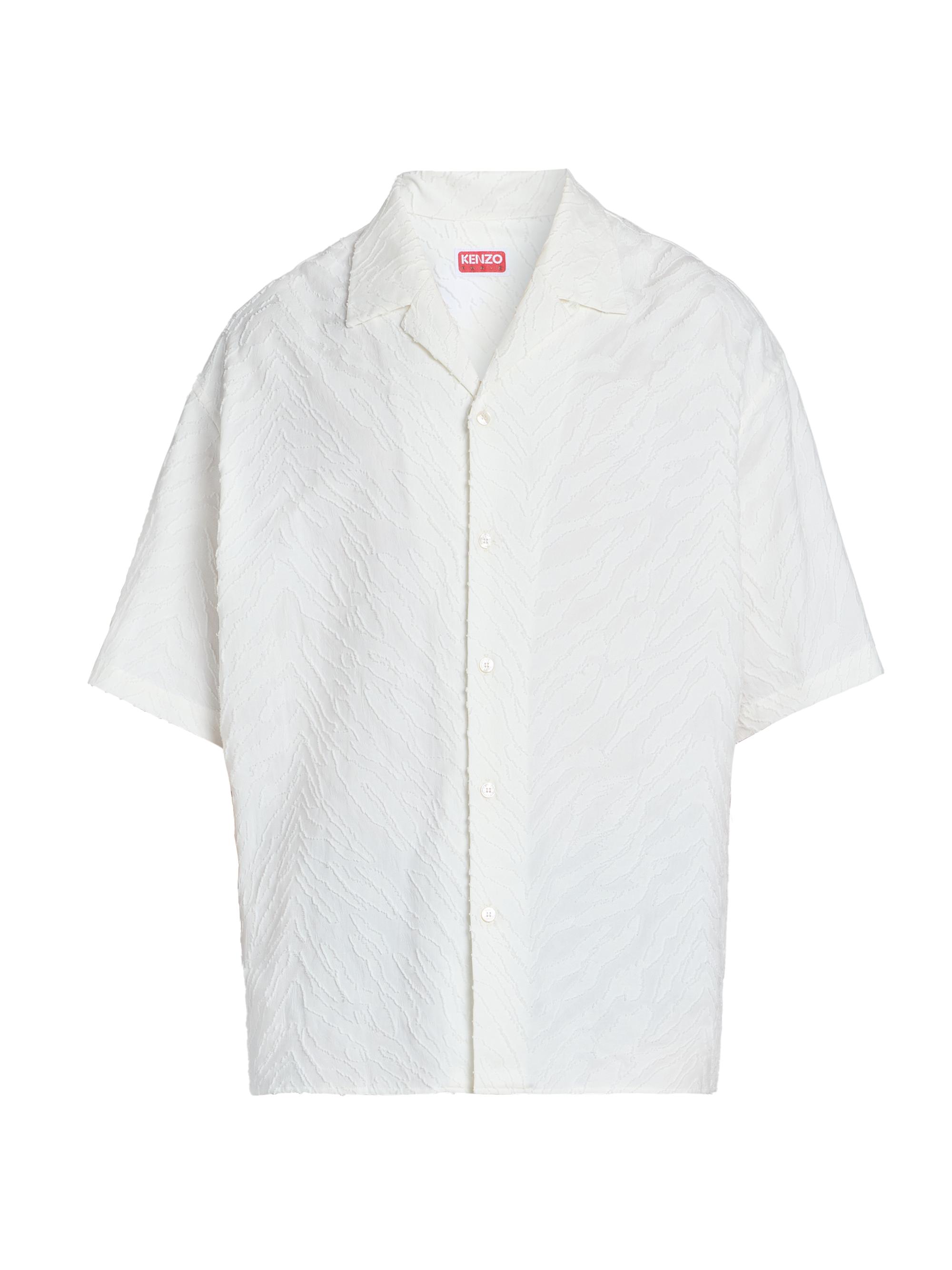 Kenzo Men's Tiger Hawaiian Short-Sleeve Shirt - Off White