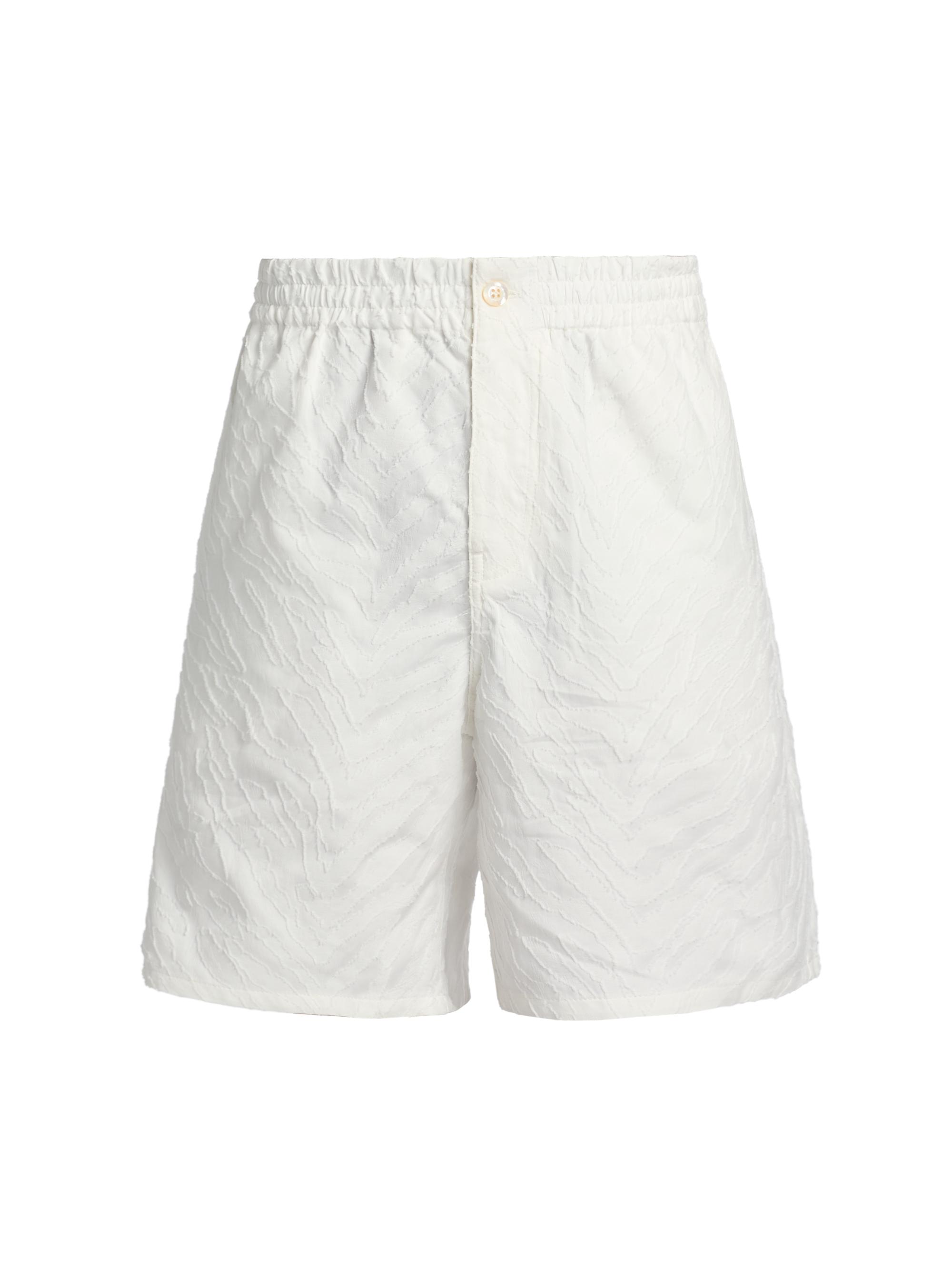 Kenzo Men's Tiger Cotton Shorts - Off White