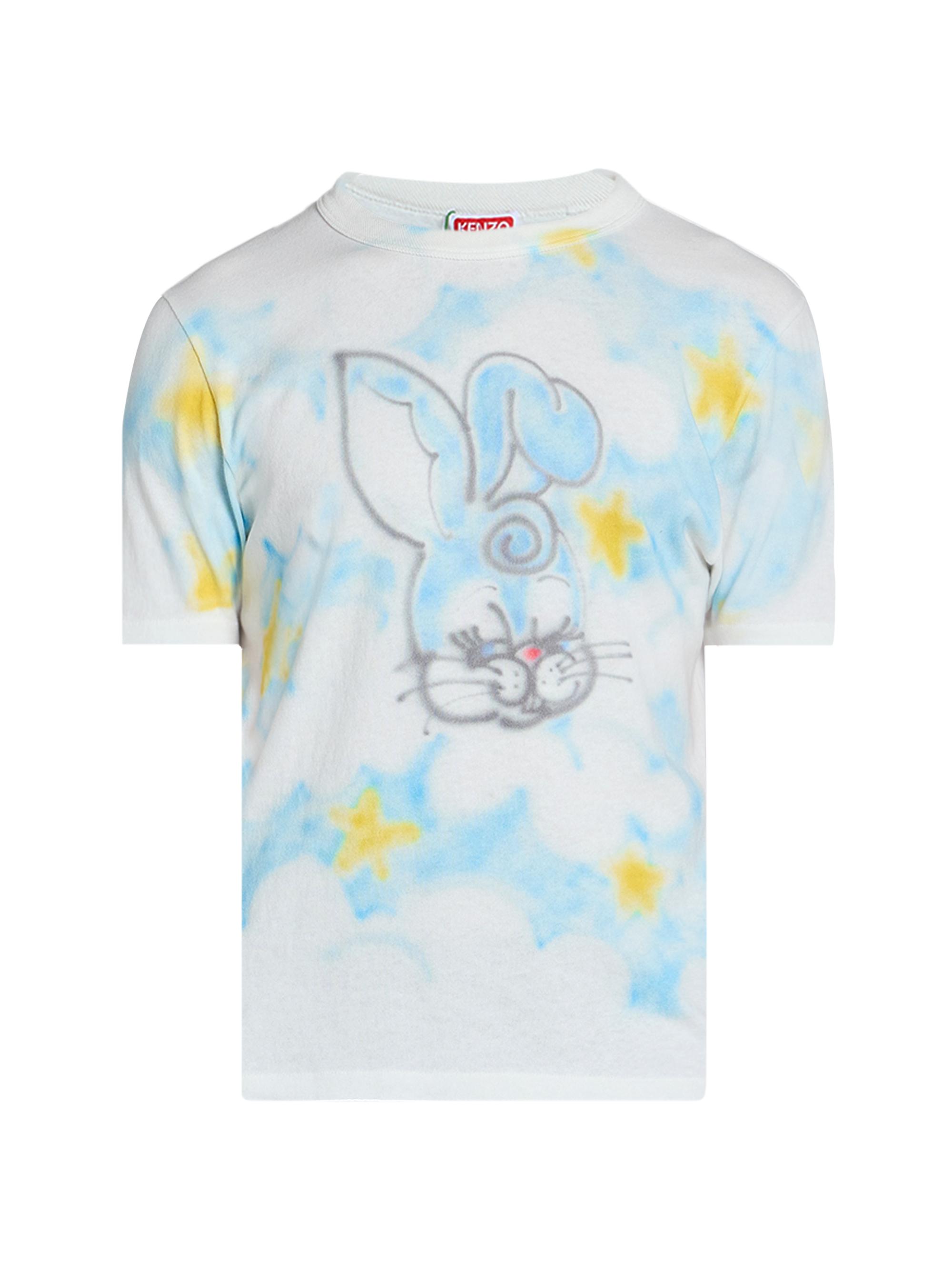 Kenzo Men's Cartoon Cotton Crewneck T-Shirt - Off White