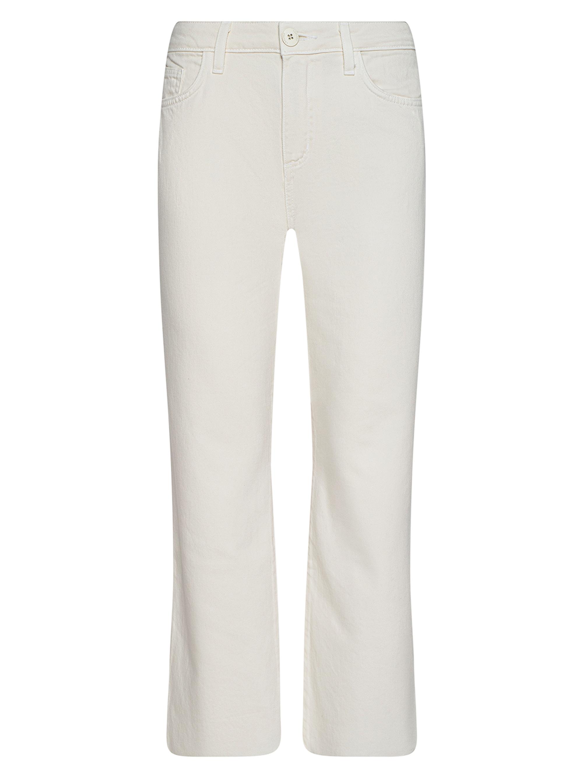 L'AGENCE Women's Wanda High-Rise Crop Jeans - Light Ecru