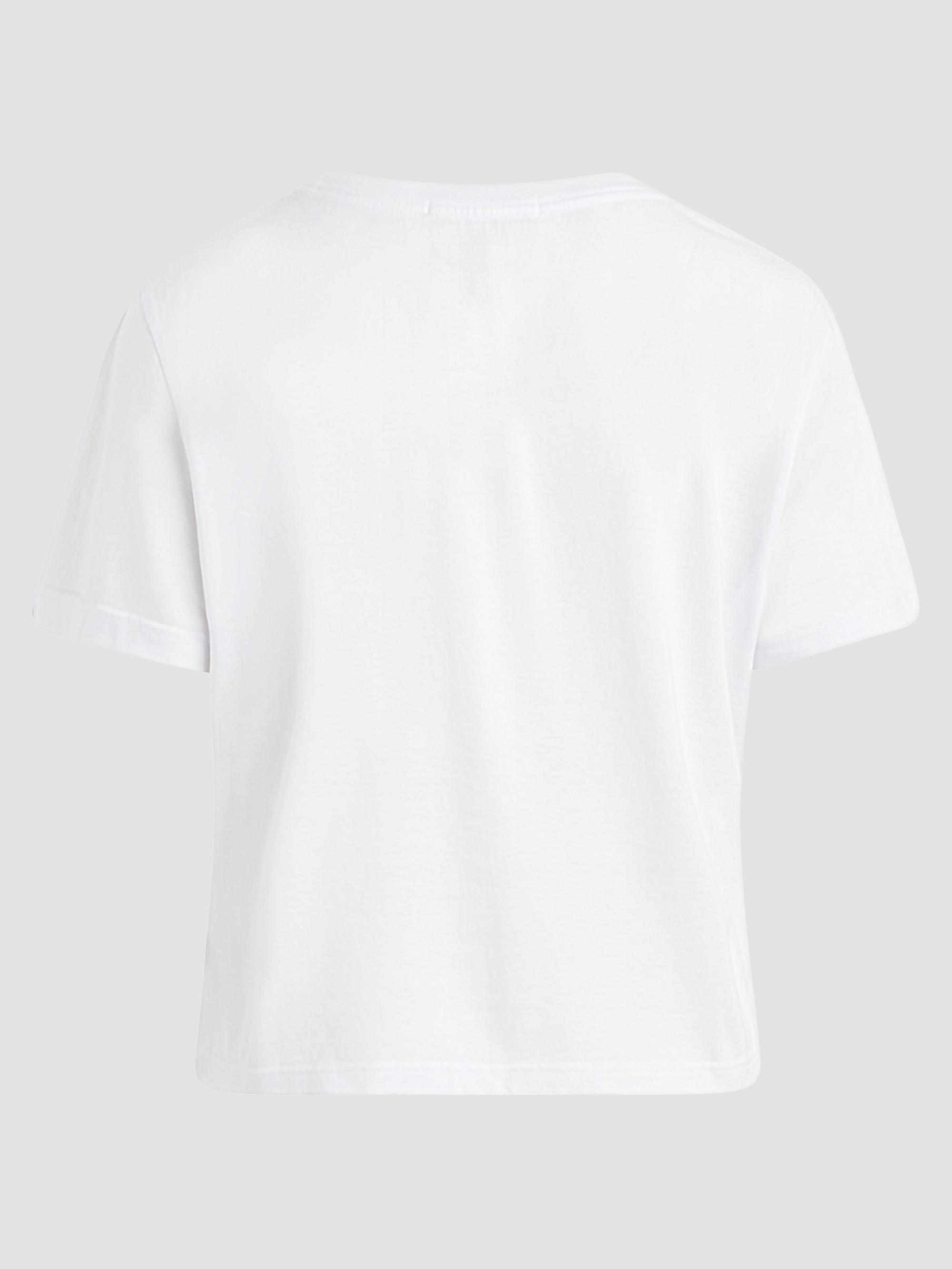 Favorite Daughter Women's The Cropped Collegiate T-Shirt - White | Thumbnail 3