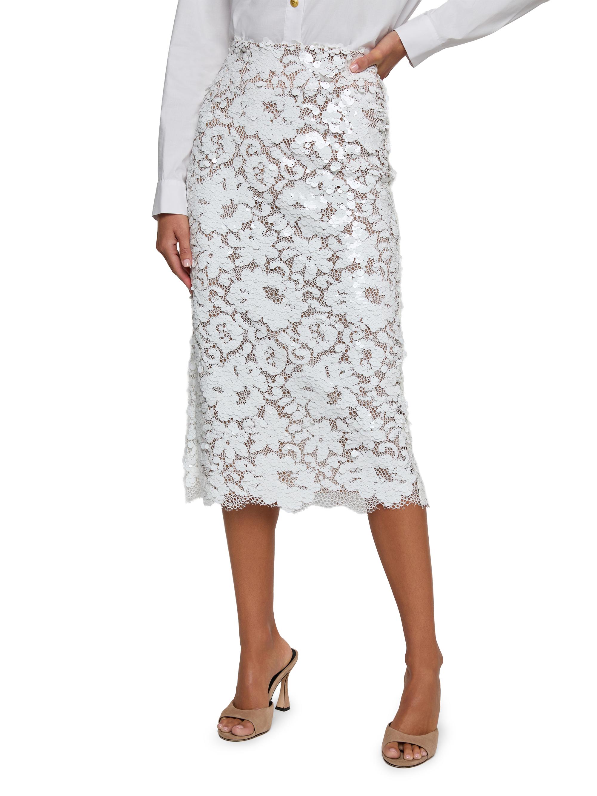 L'AGENCE Makena Lace Pencil Skirt | Saks Fifth Avenue