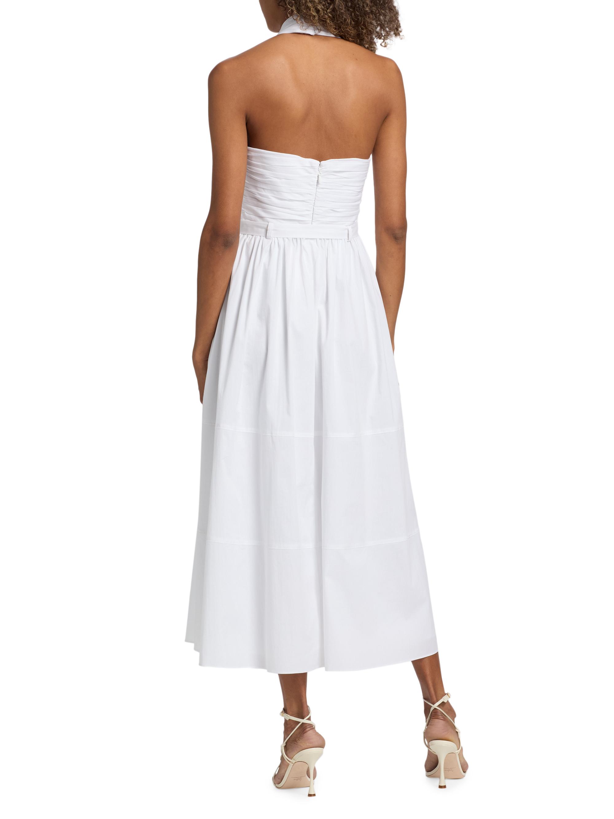 Cinq  Sept Marcie Cross-Front Halter Midi-Dress | Saks Fifth Avenue