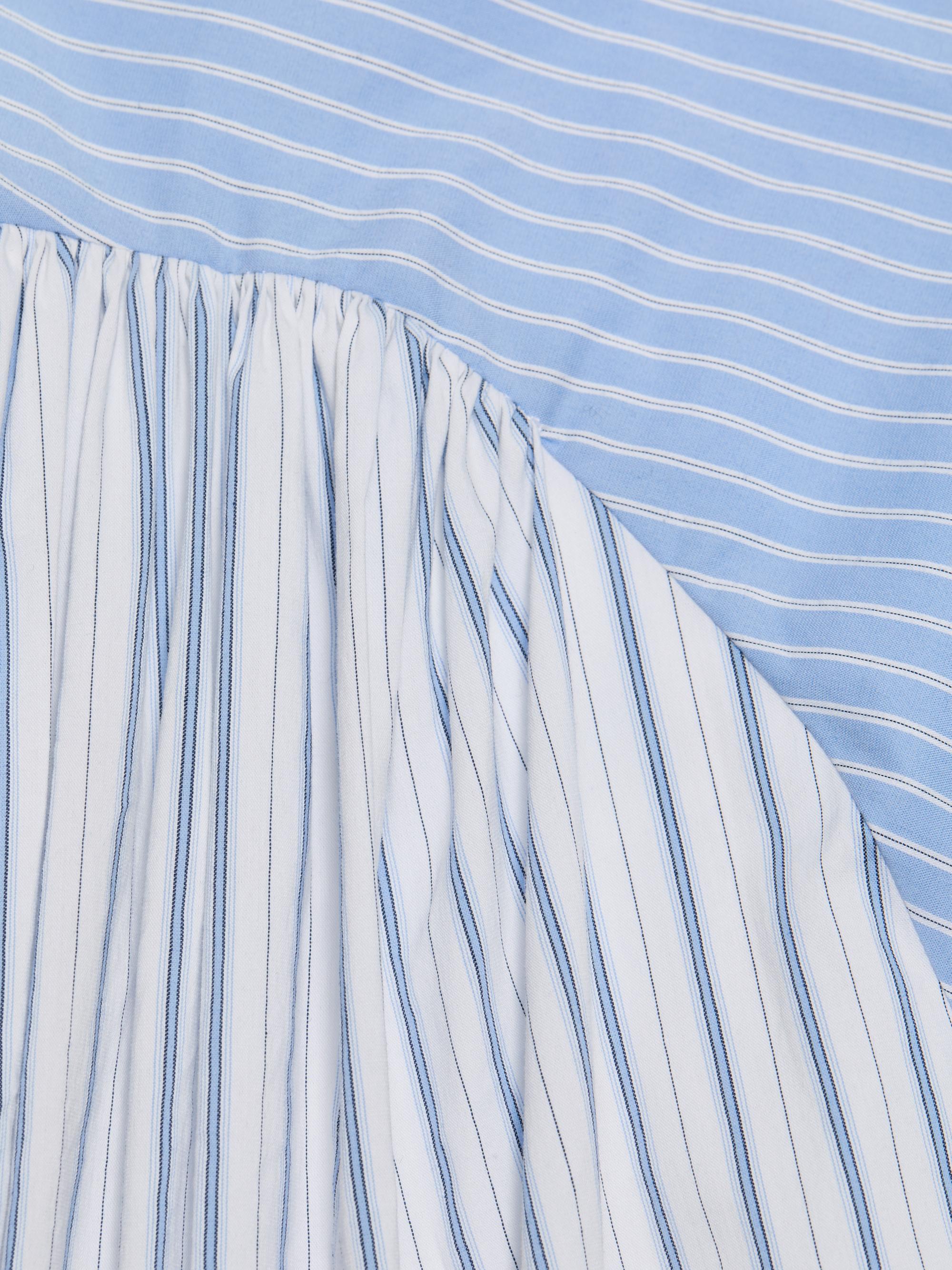 Cinq  Sept Emin Striped Poplin Midi-Dress | Saks Fifth Avenue