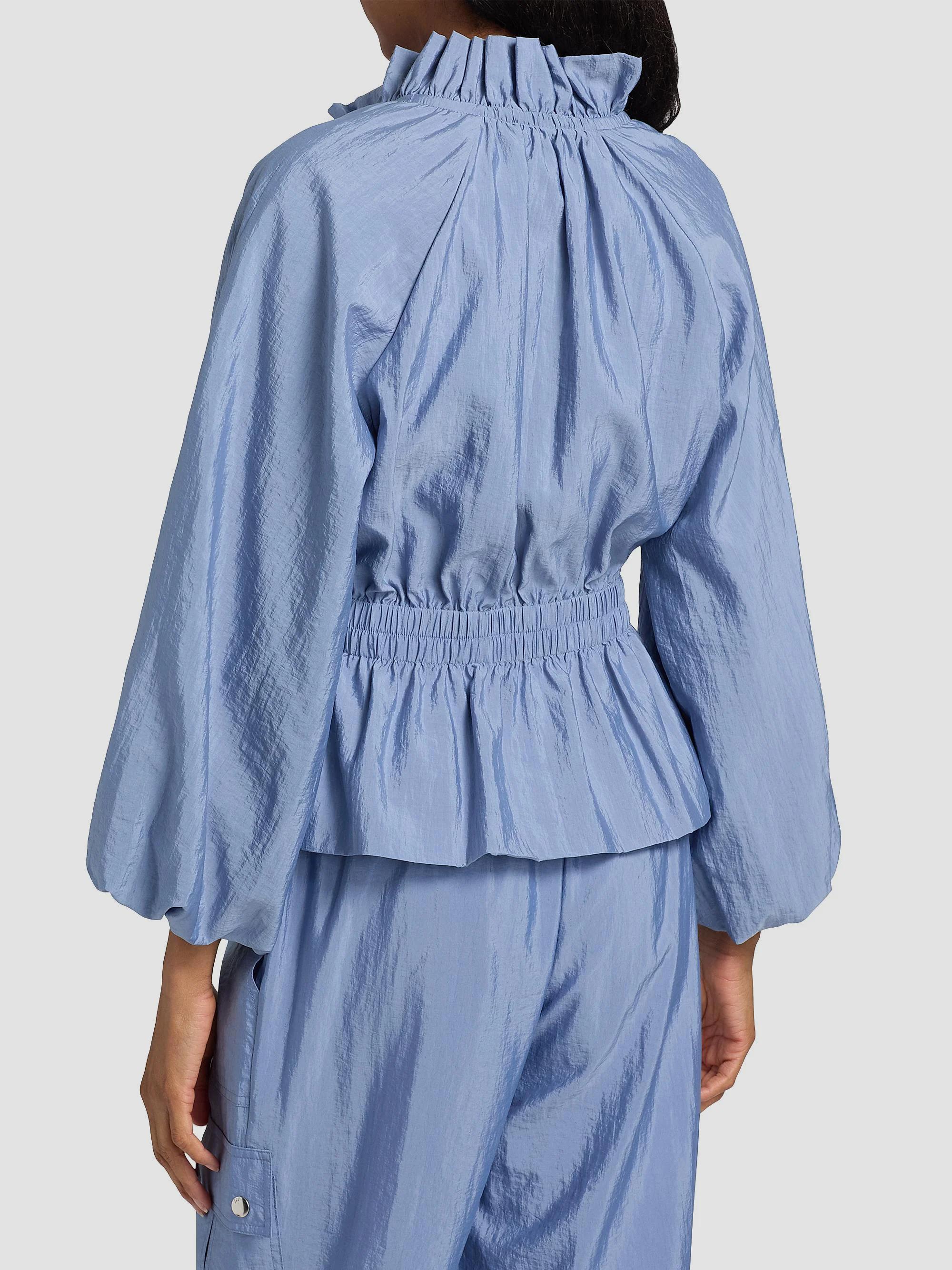 Cinq à Sept Deana Ruffle Zip-Front Jacket | Saks Fifth Avenue