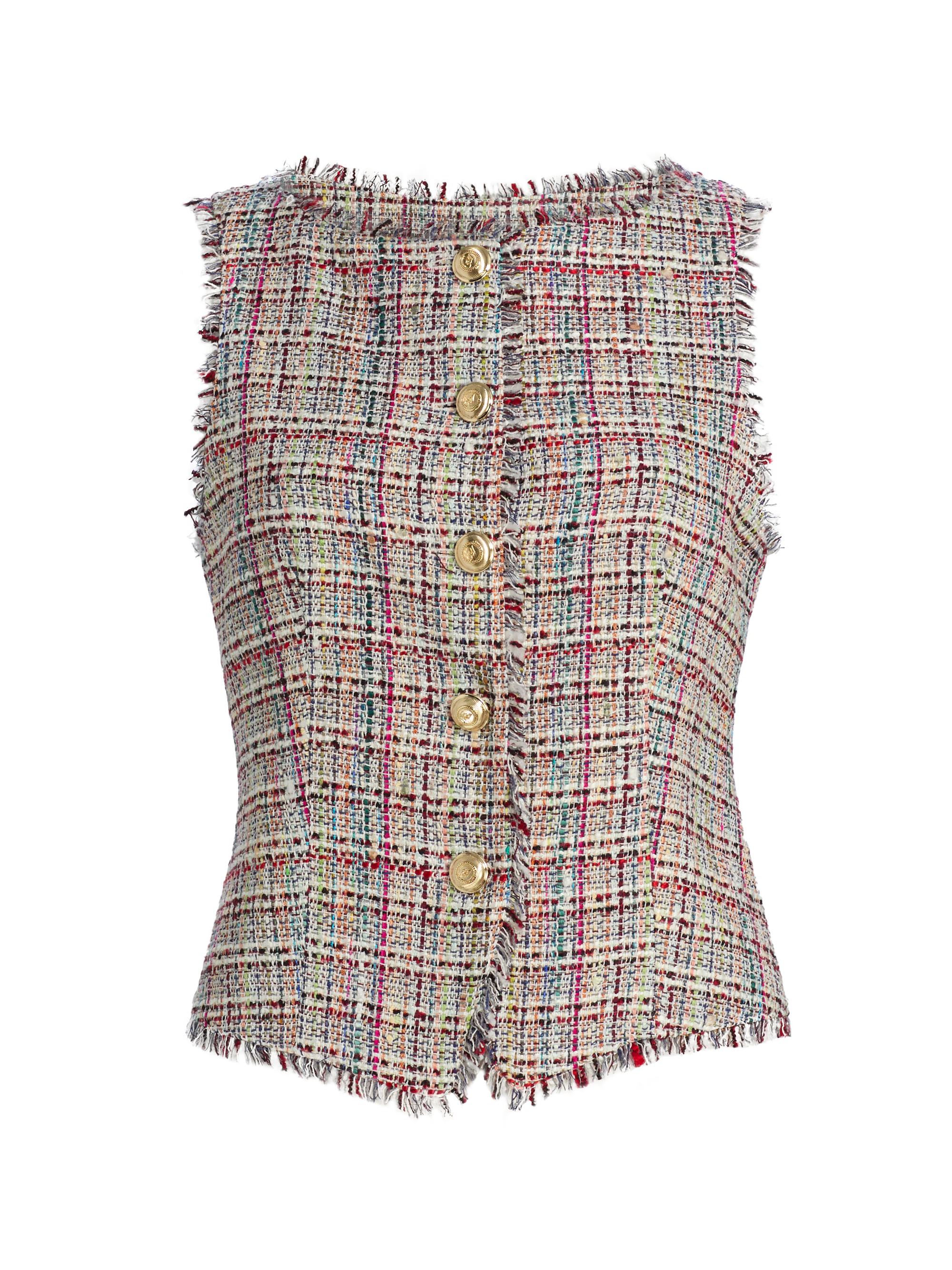 Cinq à Sept Women's Carmen Wildflower Tweed Vest -  Multi