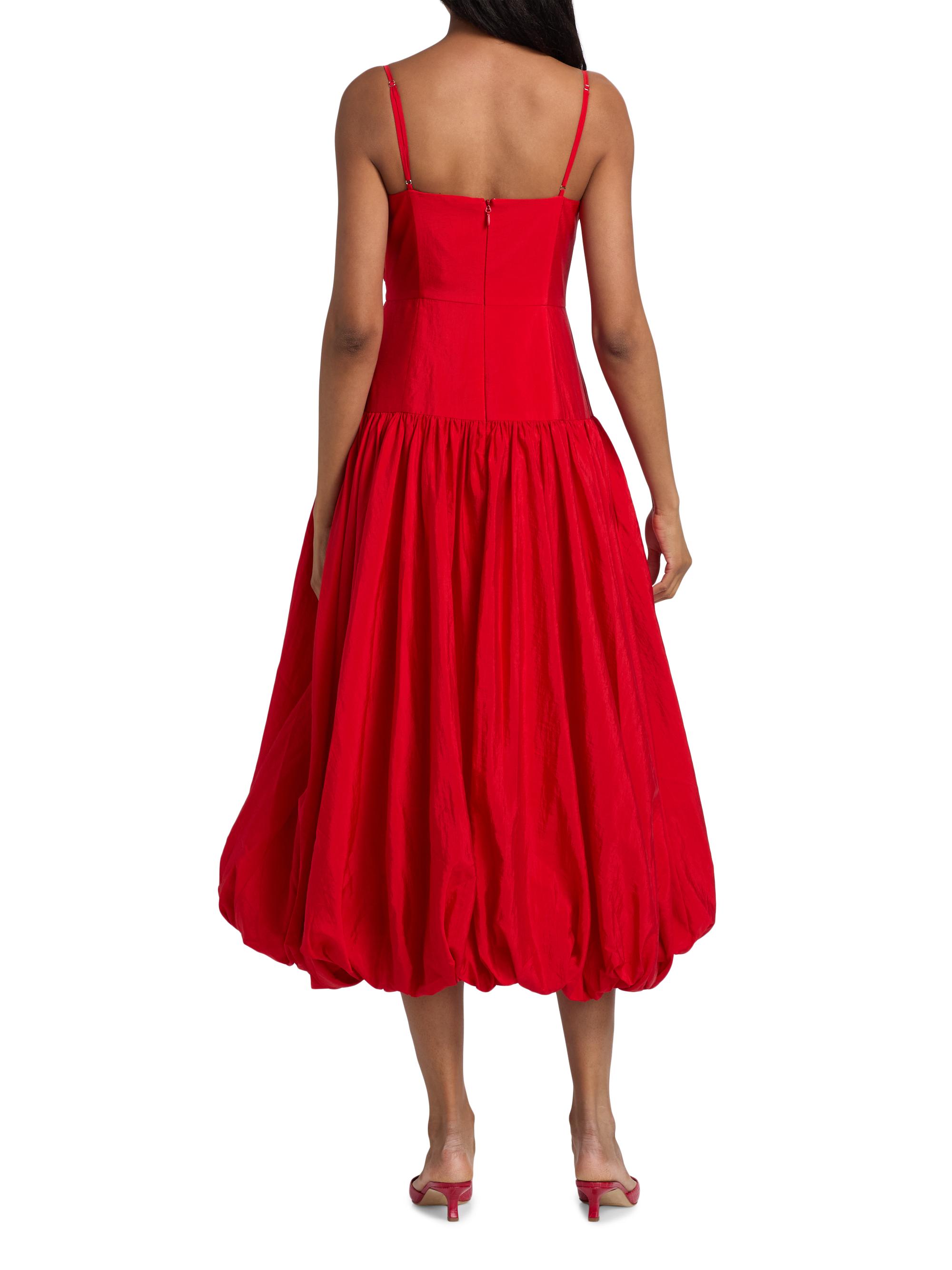 bubble hem midi dress Kenneth Cole like fabric gives it a luxurious presence Cotton Bubble Hem Midi Dress