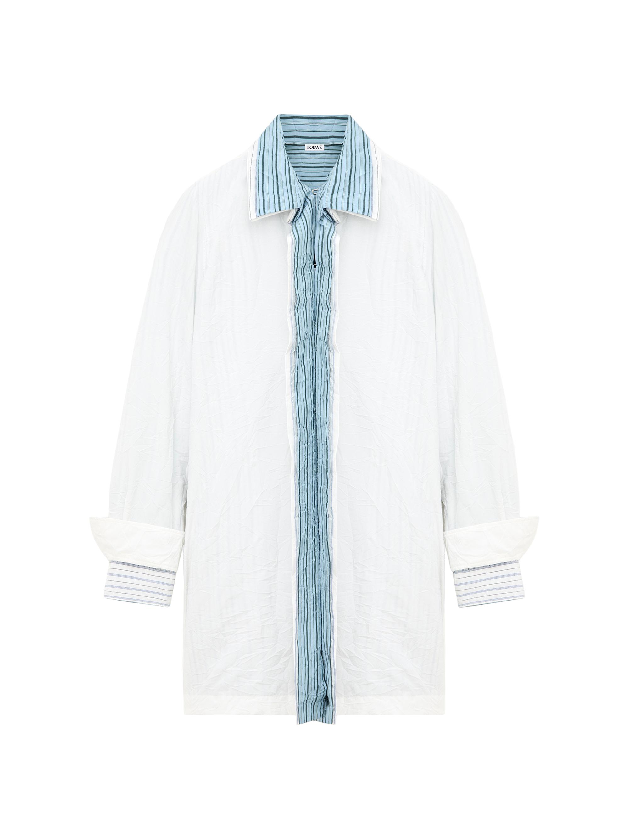 Mixed Stripe Cotton-Blend Shirtdress