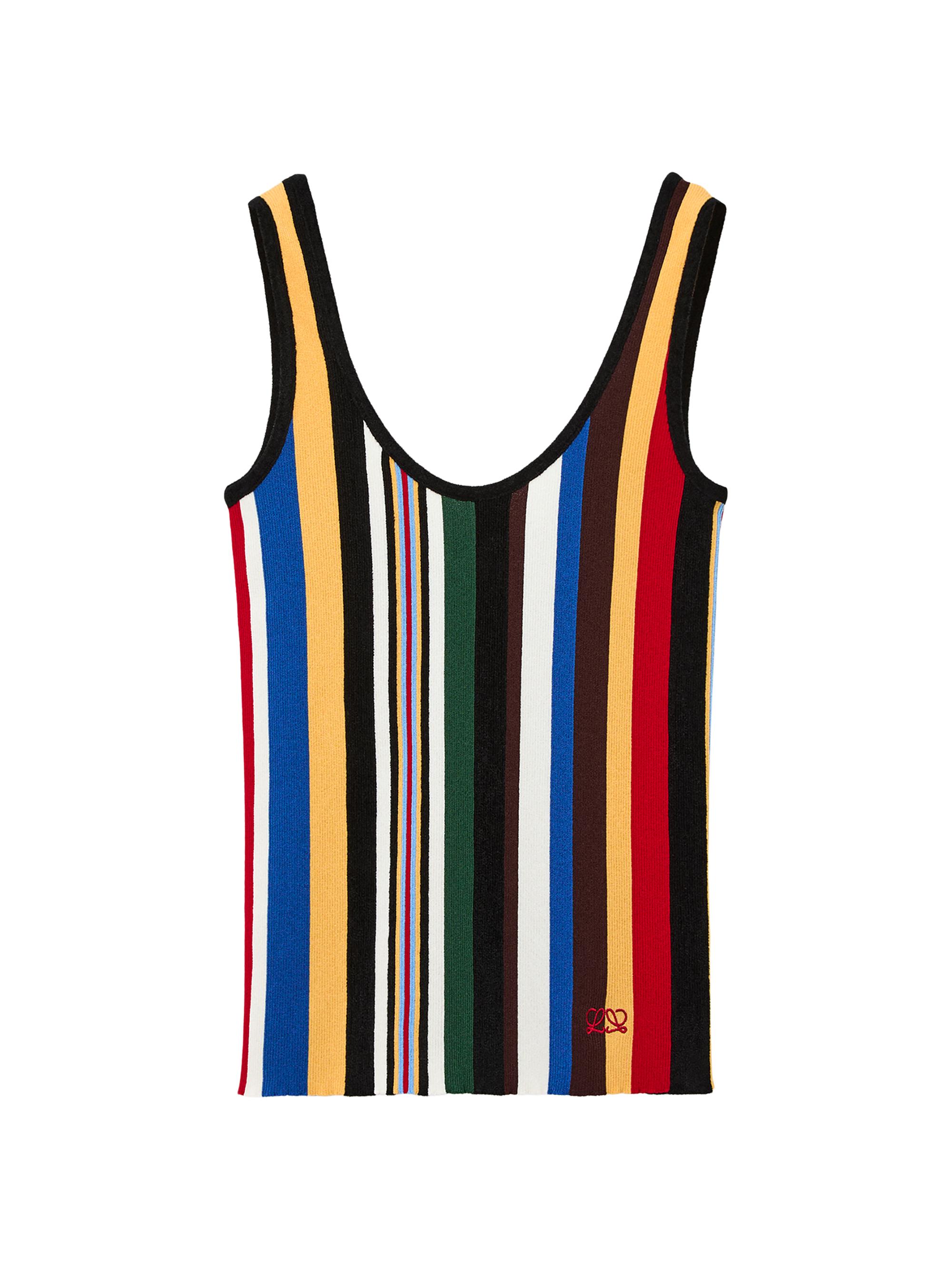 Striped Scoopneck Tank