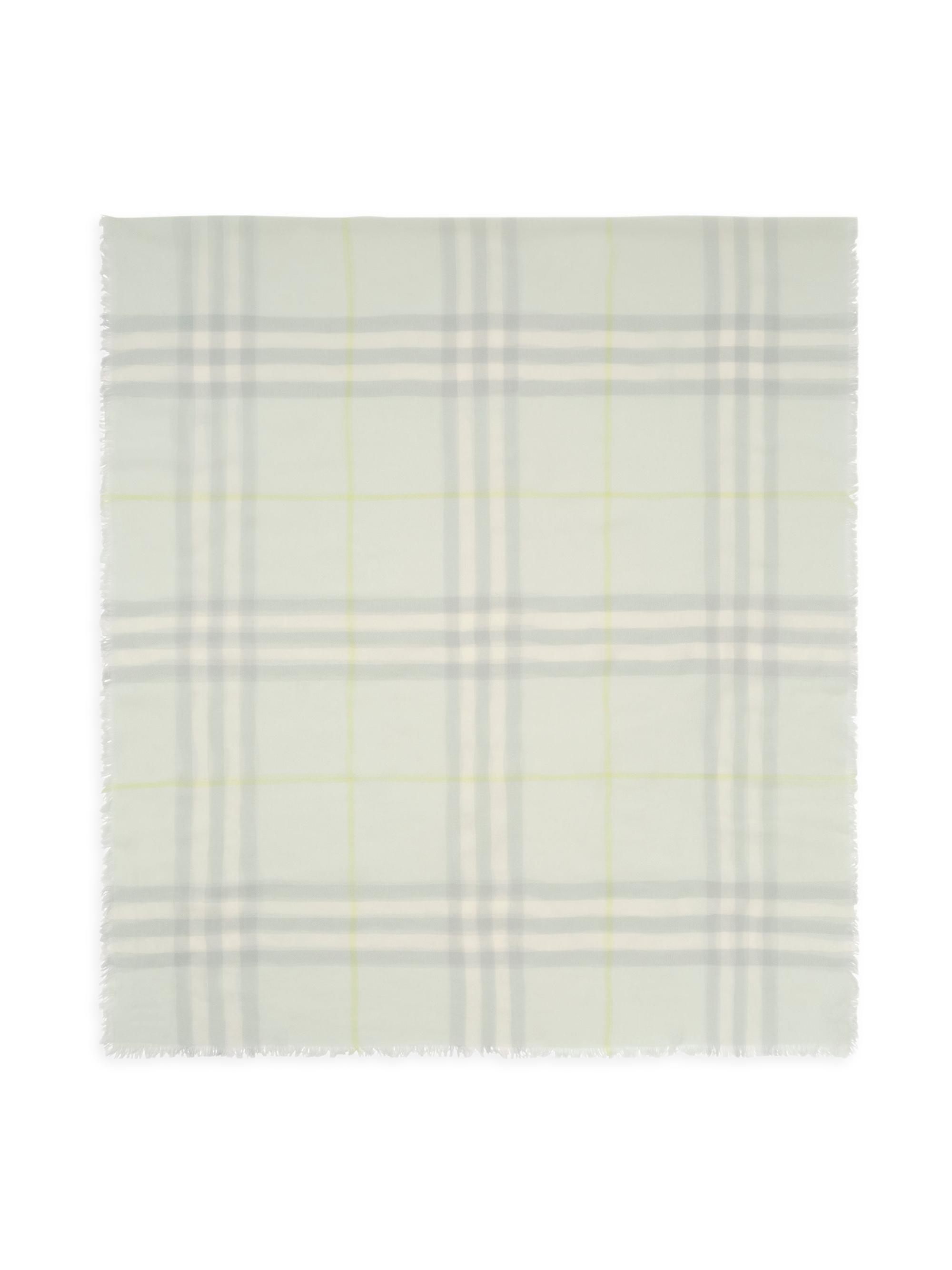 Burberry Women's Giant Checked Wool Scarf - Mint