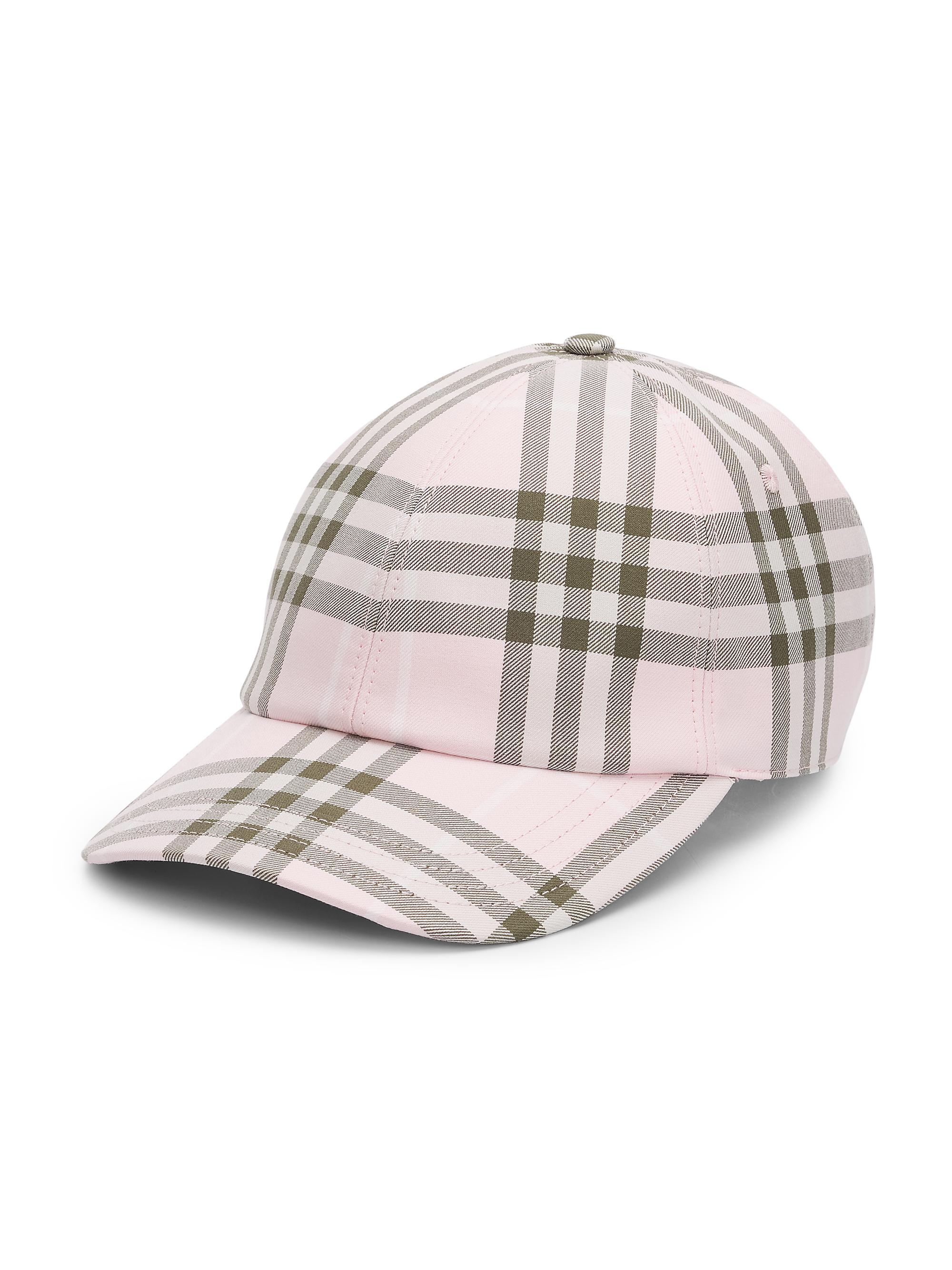 Burberry Women's Classic Check Baseball Cap - Mallow Pink Ip Check