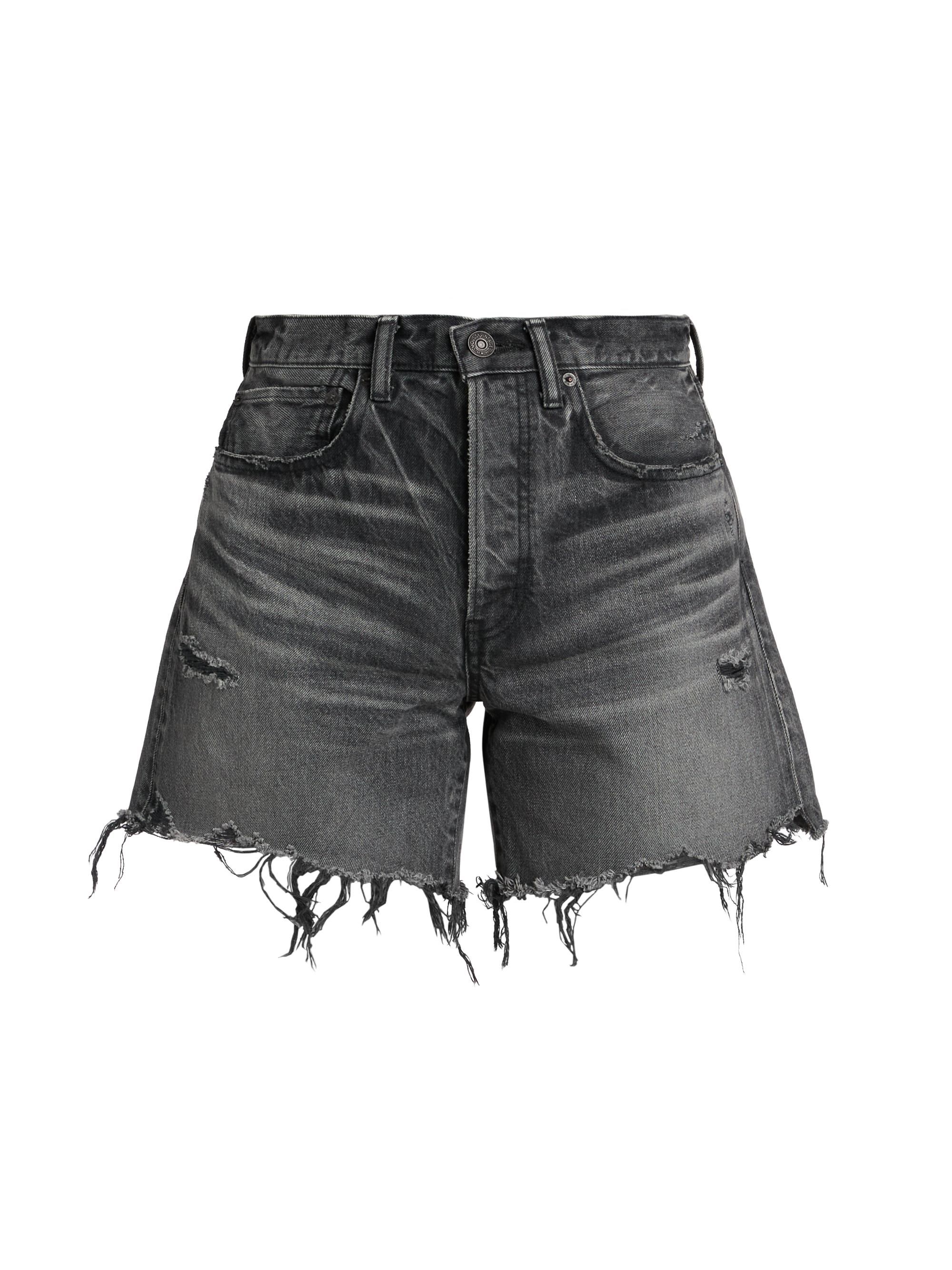 Moussy Vintage Women's Shirley Denim Long Shorts - Black