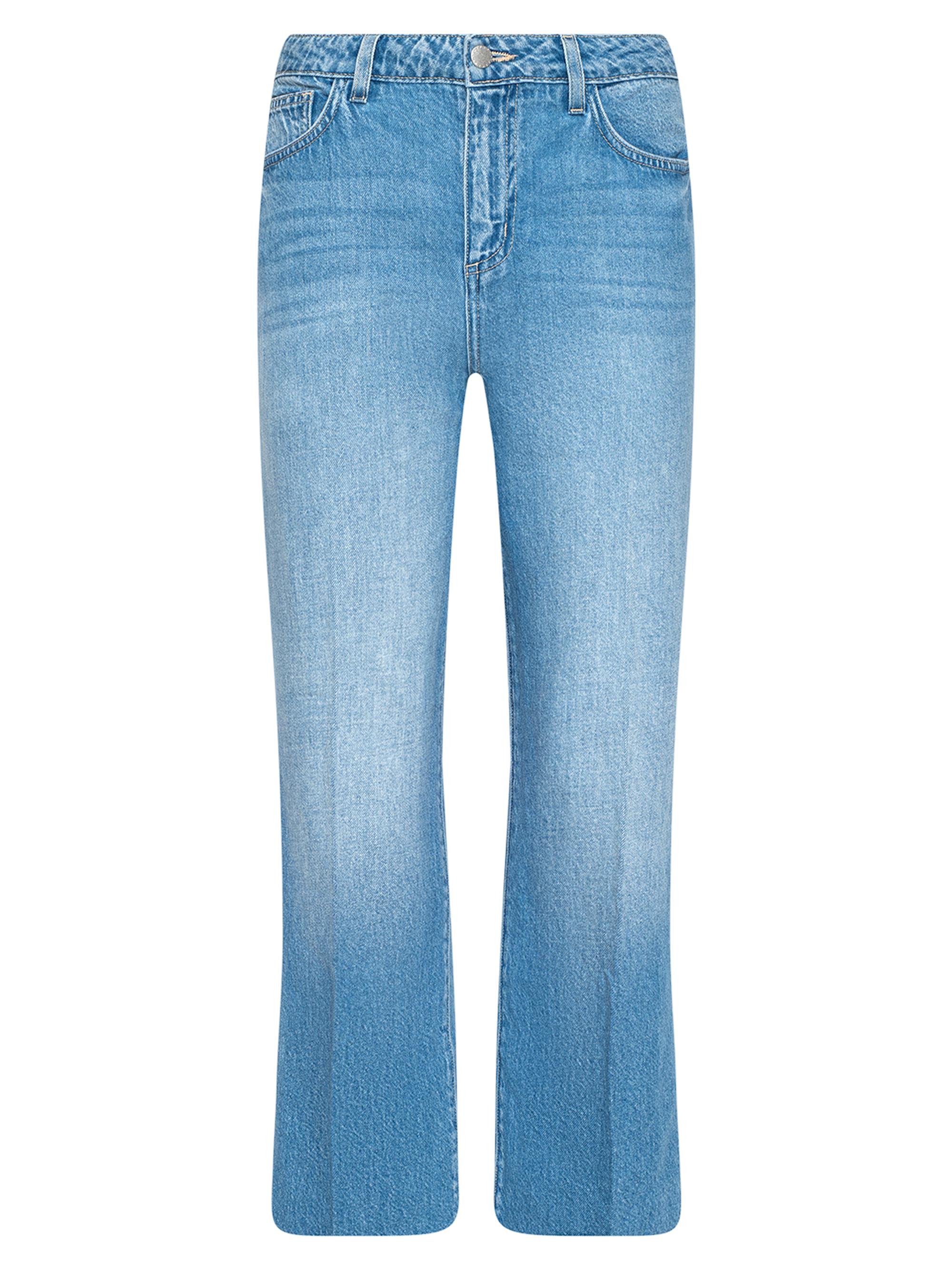 L'AGENCE Women's Wanda High-Rise Crop Wide-Leg Jeans - Anaheim