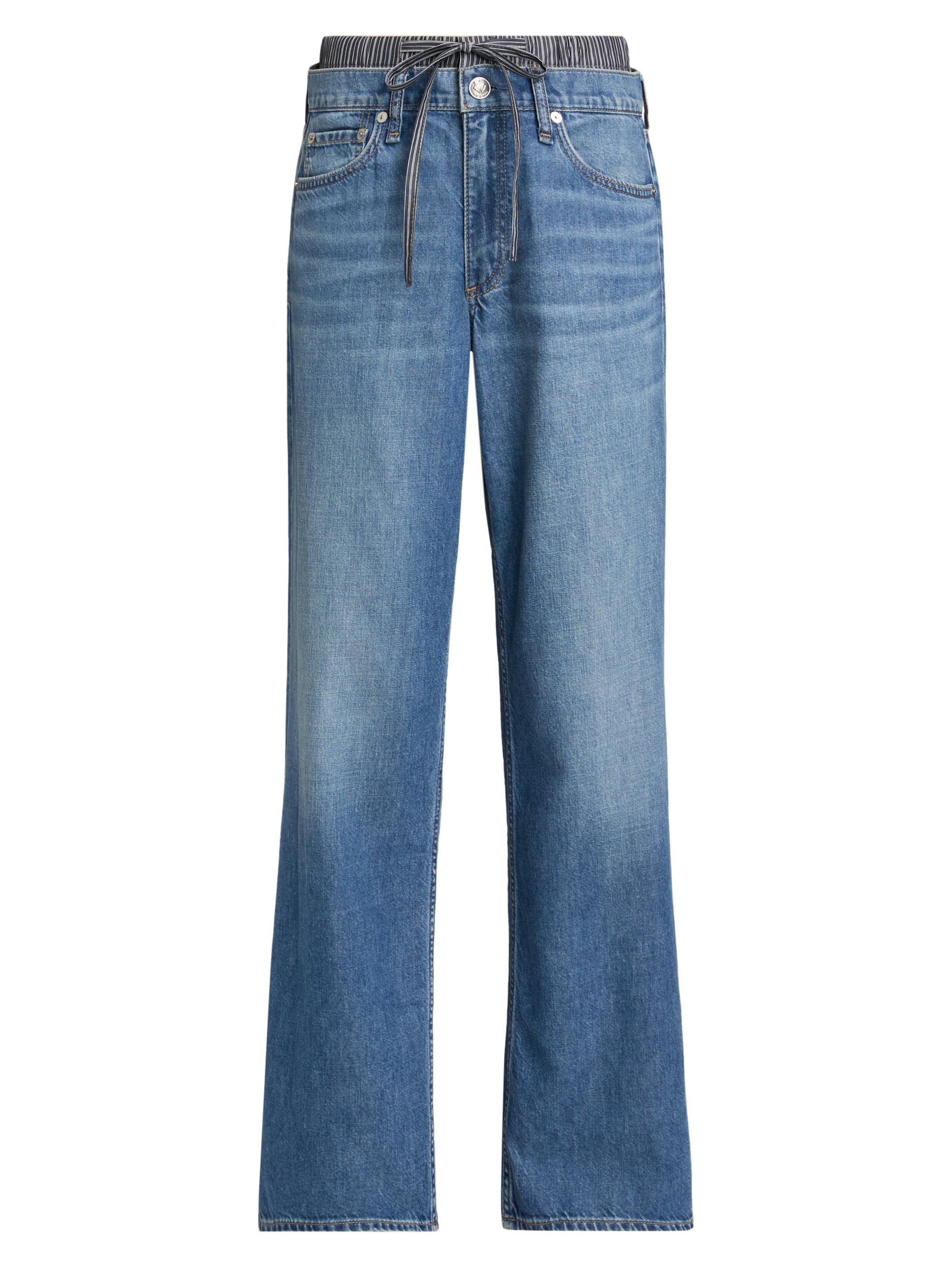 rag & bone Featherweight Saige Low-Rise Boxer Straight-Leg Jeans