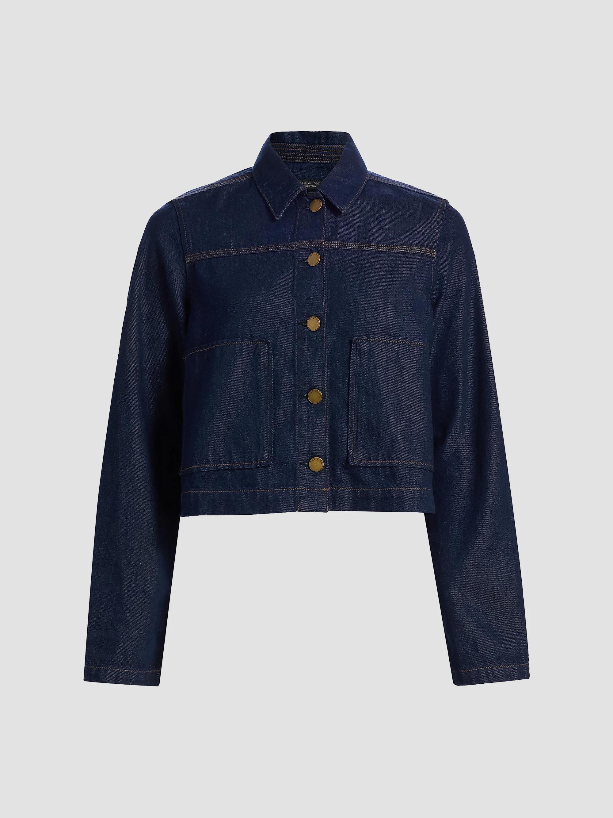 rag & bone rb Miramar Hooded Terry Cotton Trucker Jacket | Saks  display picture 1