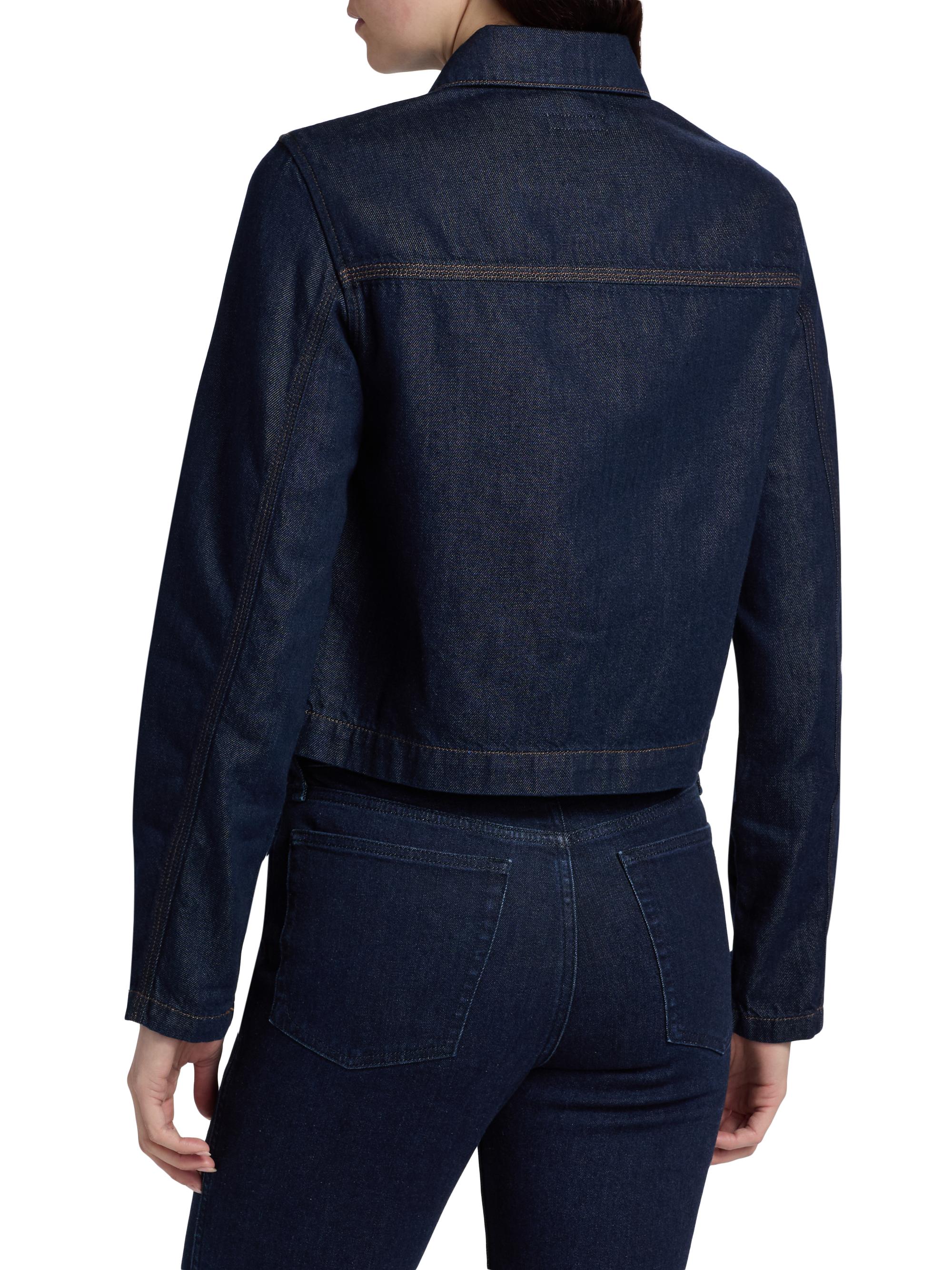 rag & bone Adrianna Denim Crop Jacket | Saks Fifth Avenue